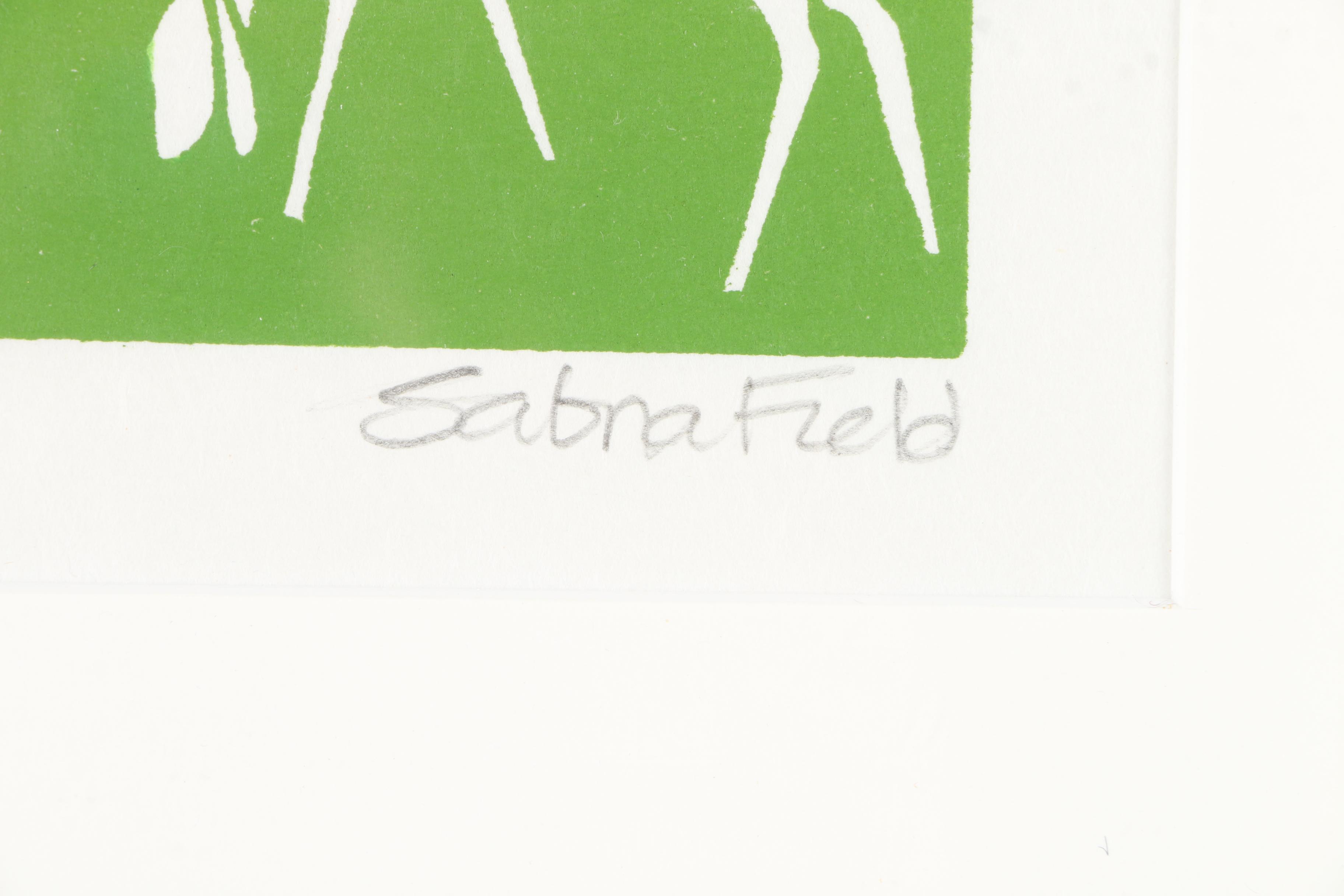 Sabra Field Serigraphs "Lakescape III" and "Shorn"