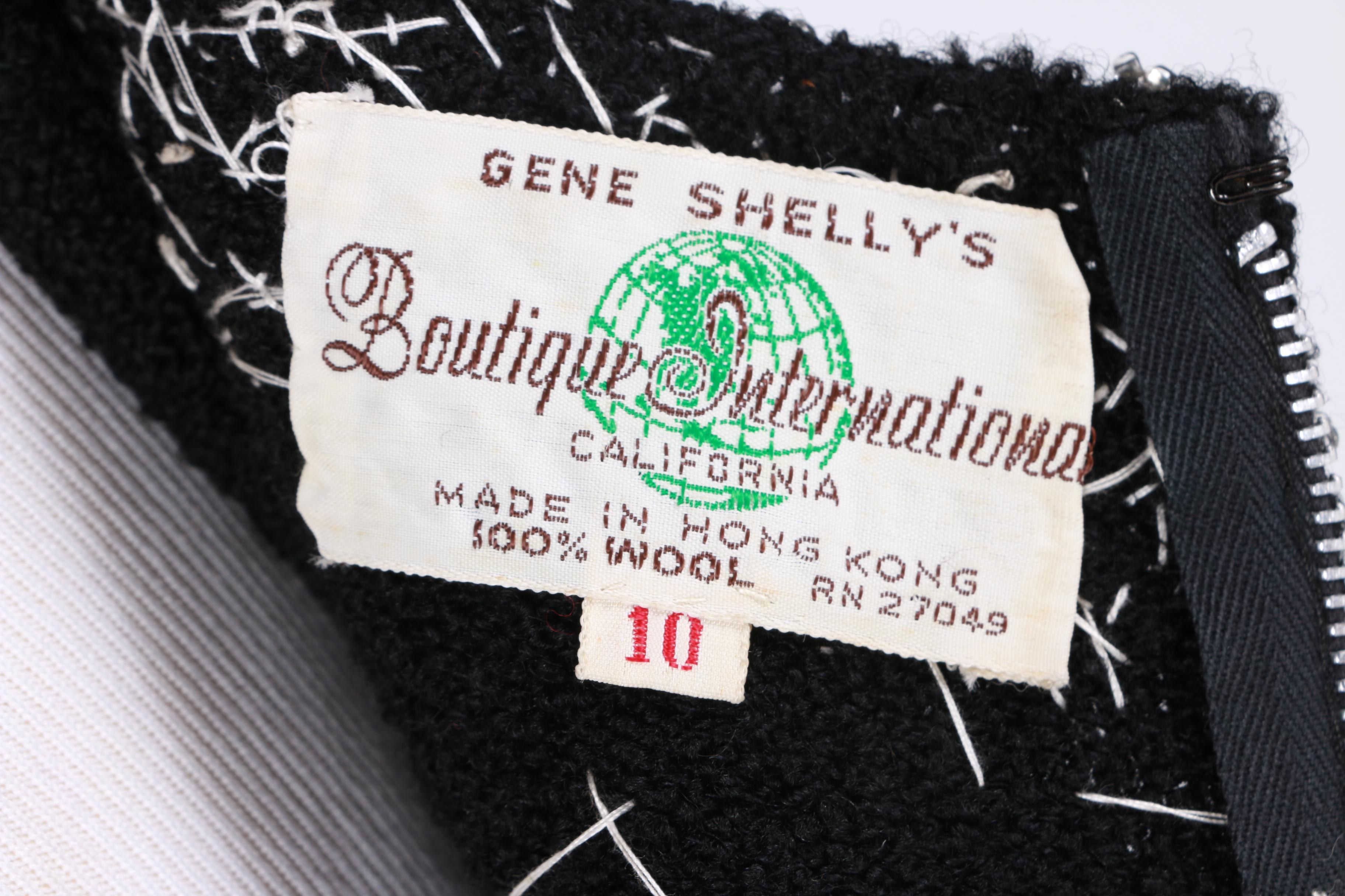 Vintage Beaded Wool Dress