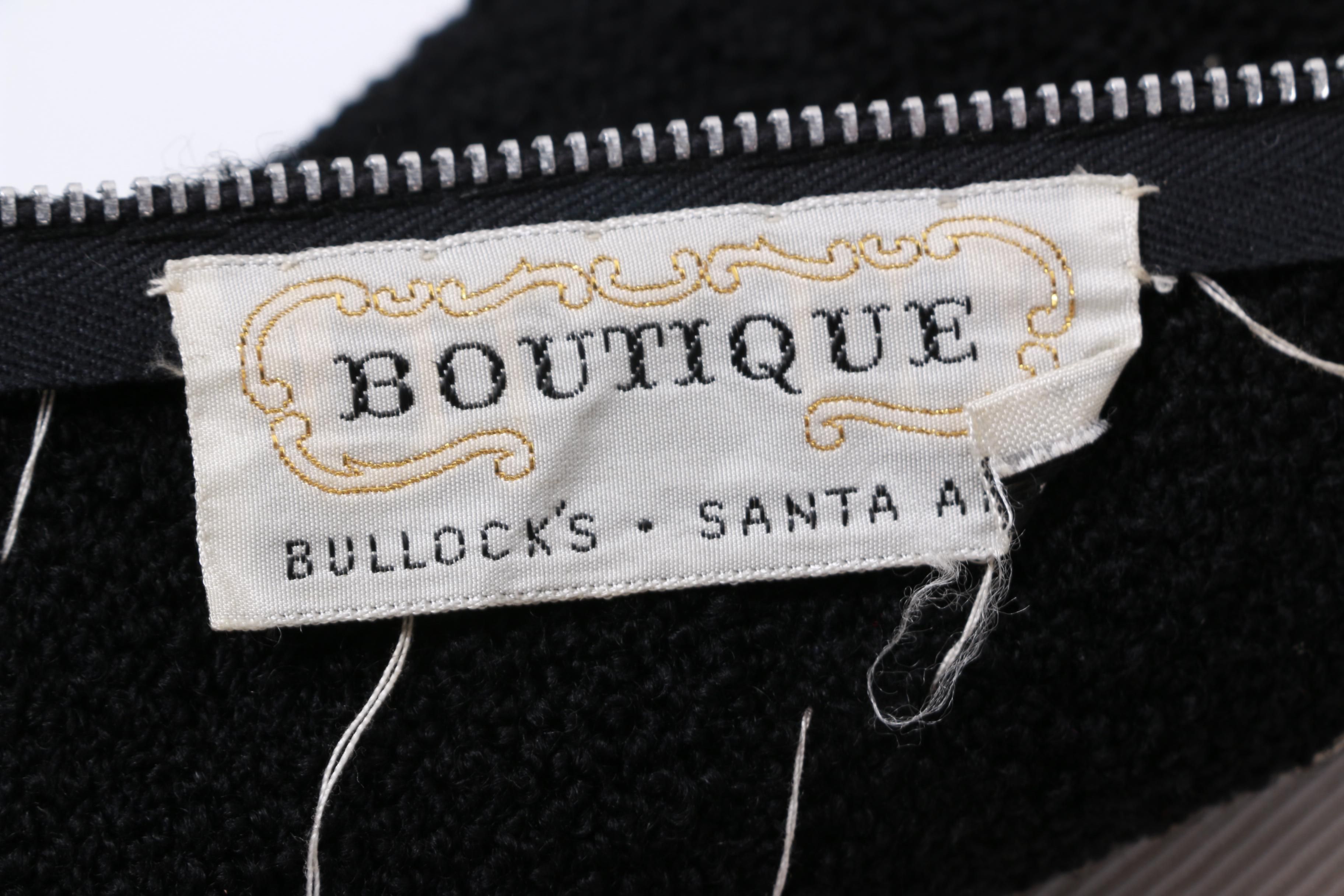 Vintage Beaded Wool Dress