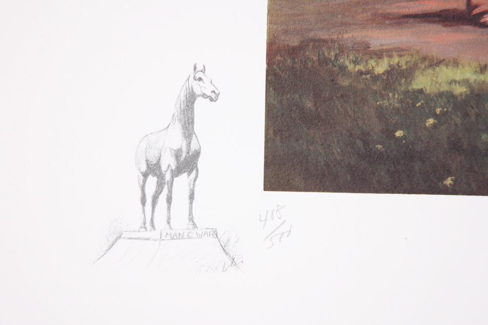 Helen Hayse Limited Edition Offset Lithographs "Man O'War"