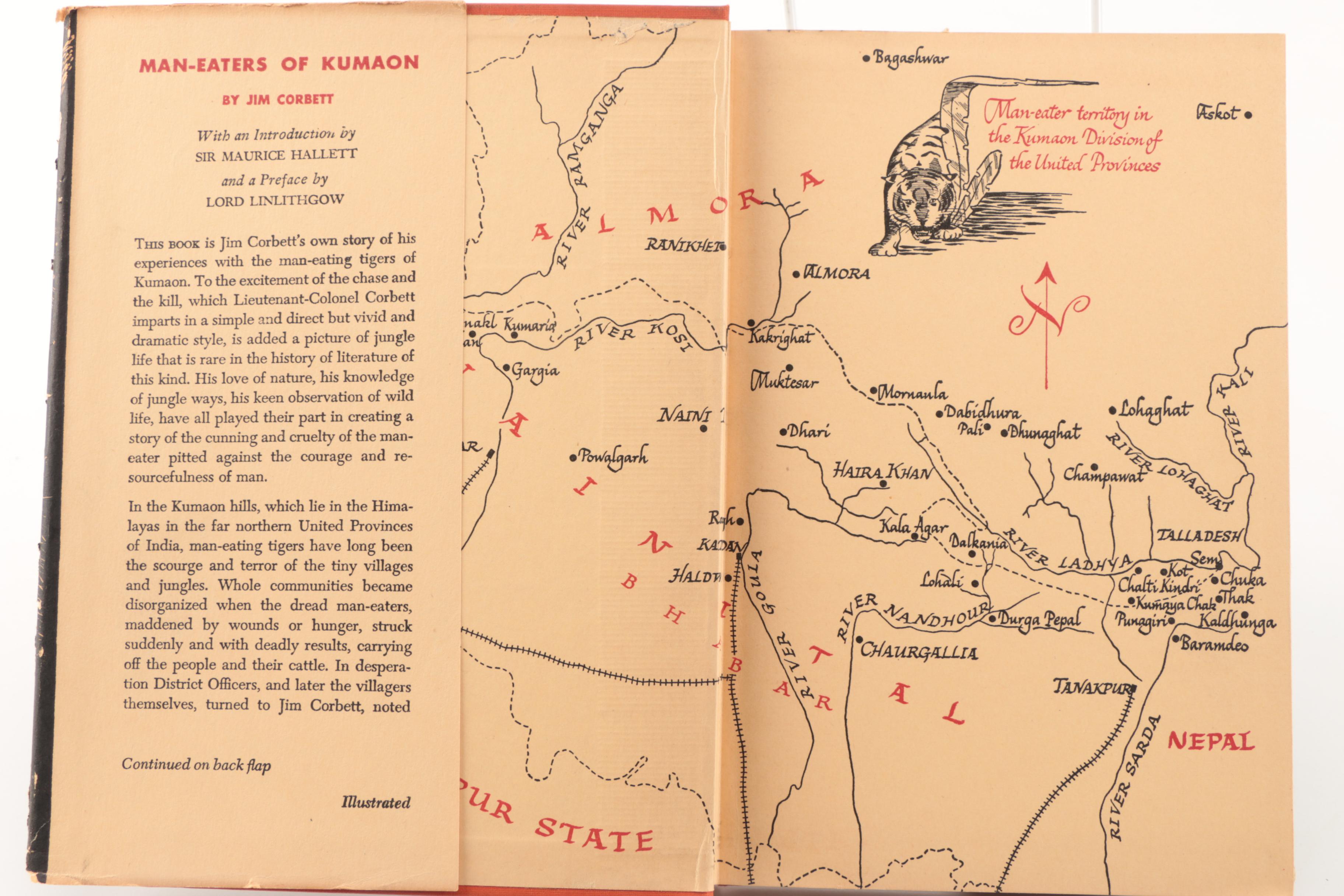 1946 First American Edition "Man-Eaters of Kumaon" by Jim Corbett