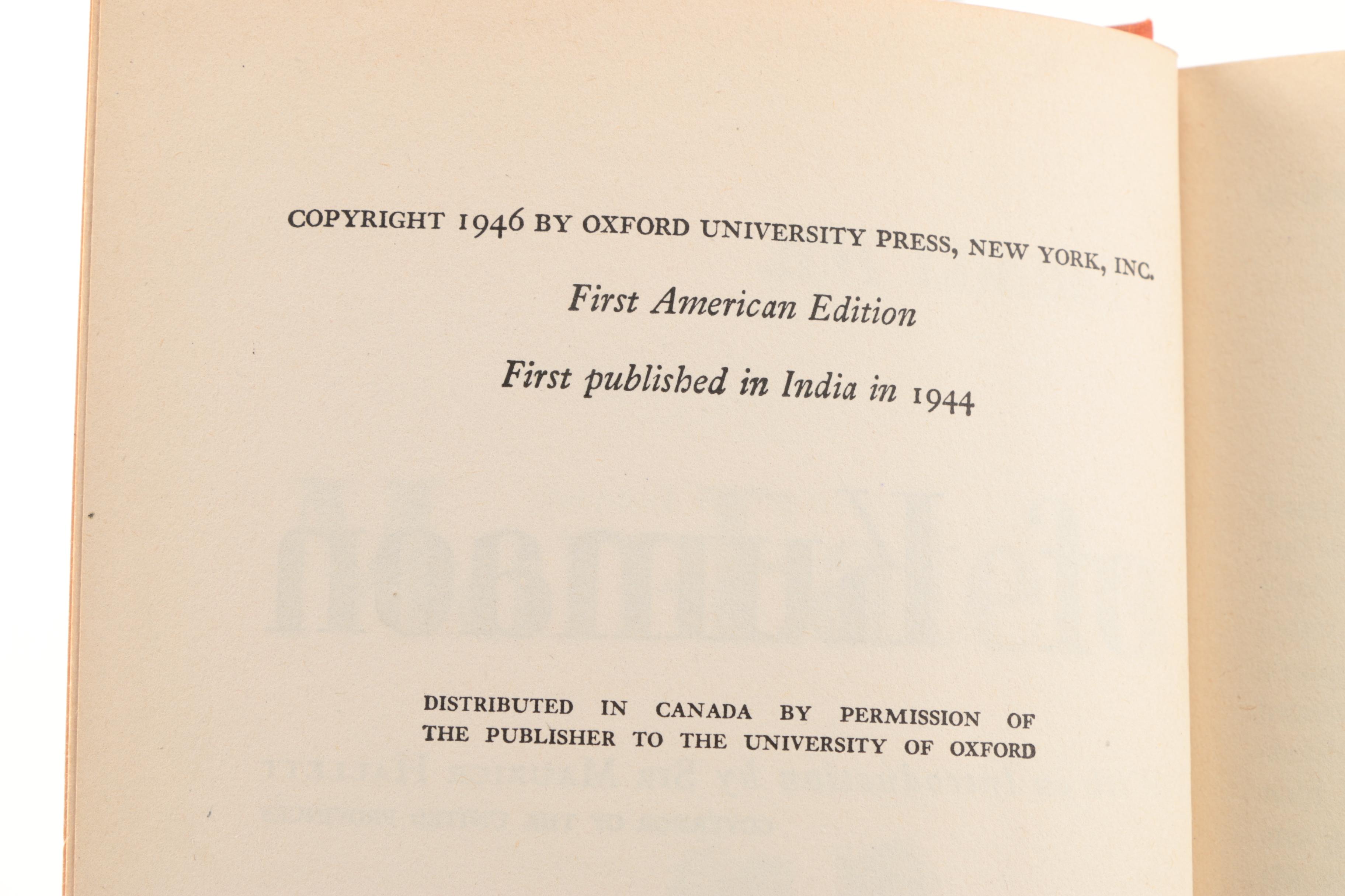 1946 First American Edition "Man-Eaters of Kumaon" by Jim Corbett