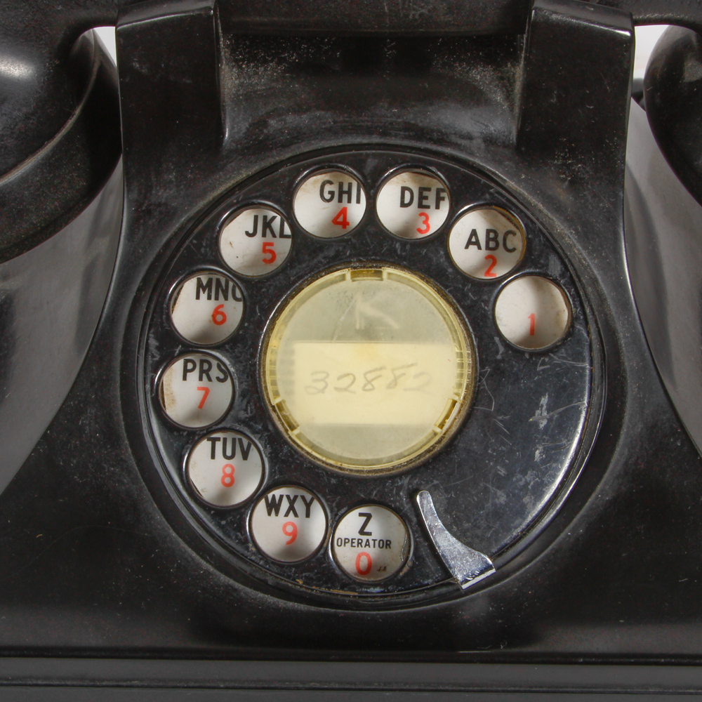 Vintage Black Rotary Telephone