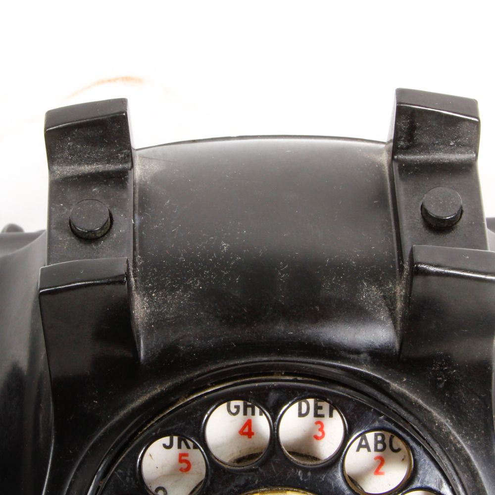 Vintage Black Rotary Telephone
