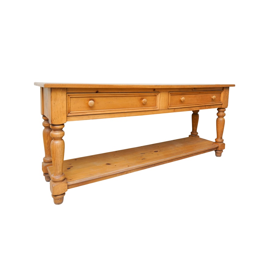 "Museum of American Folk Art" Pine Console Table by Lane