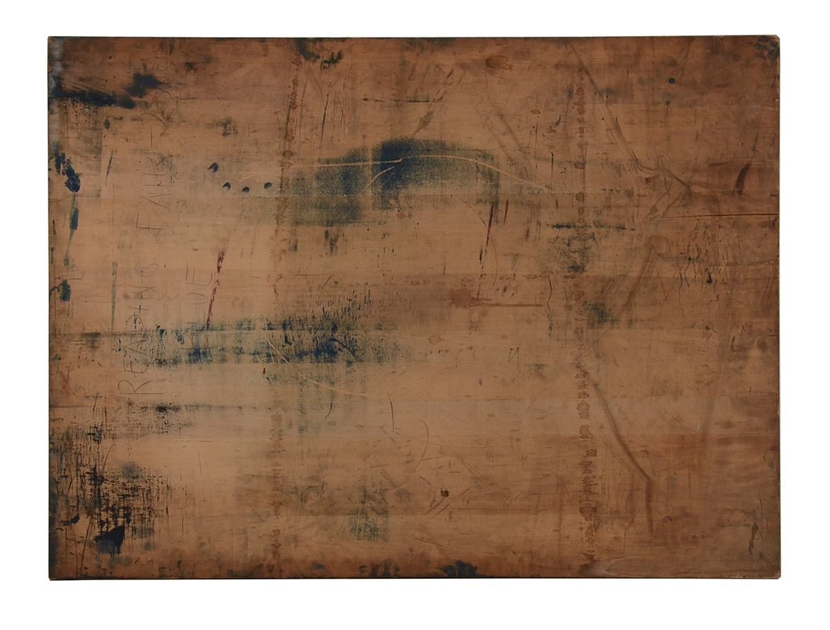 Large Vintage "Reading Fair" Wooden Printing Block