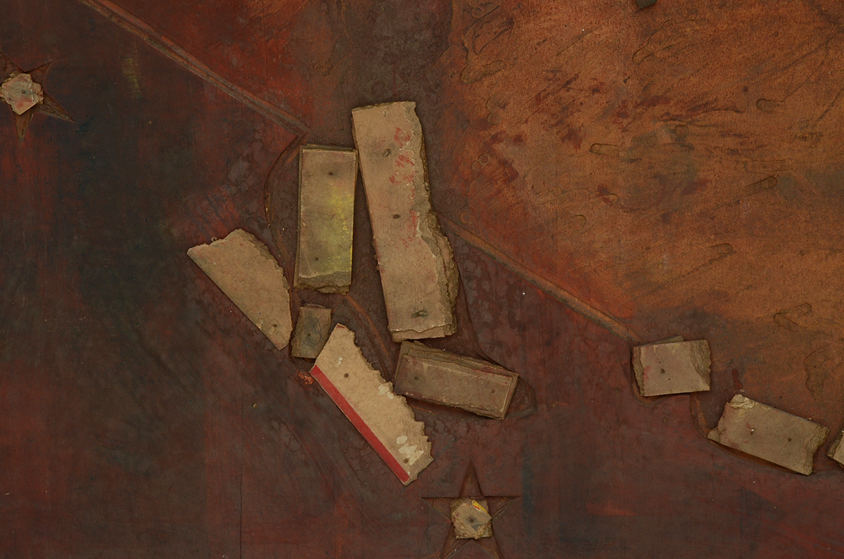 Large Vintage Double-Sided Wooden Printing Block