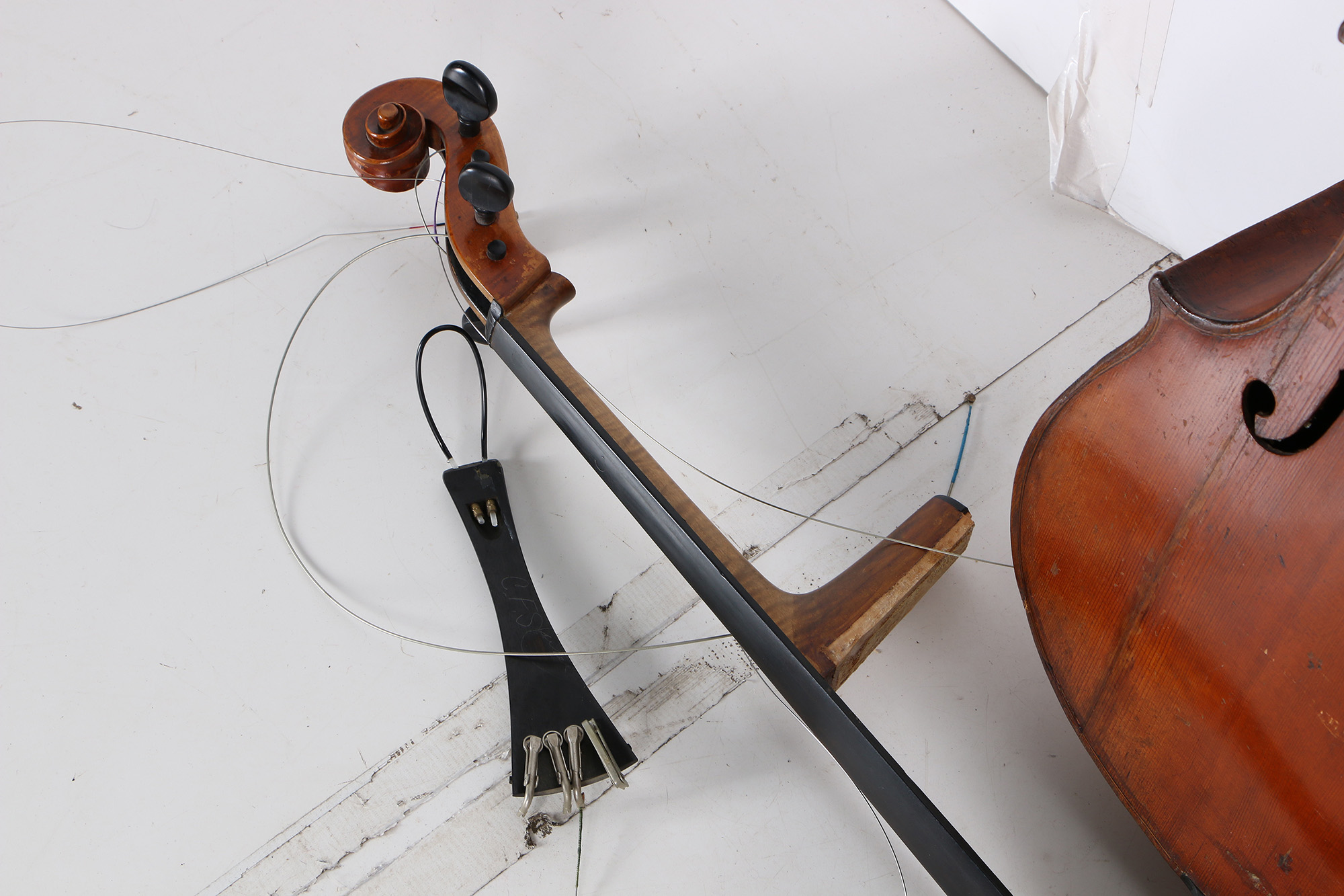 Cello With Bow and Case