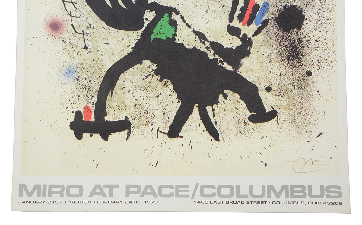 1979 Offset Lithograph Exhibition Poster for Joan Miró at Pace Gallery