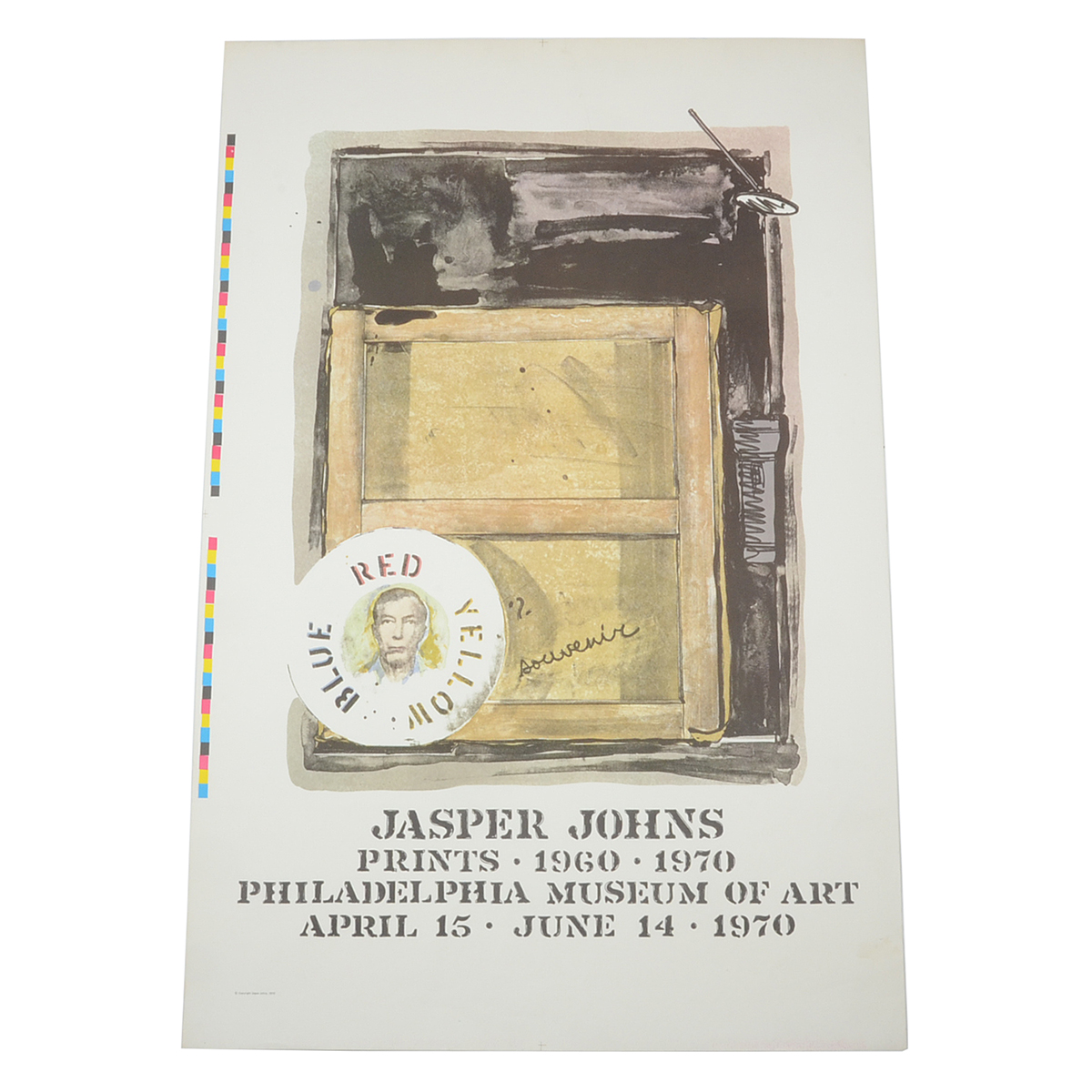1970 Offset Lithograph Exhibition Poster for Jasper Johns "Prints 1960-1970"