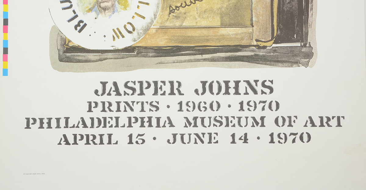 1970 Offset Lithograph Exhibition Poster for Jasper Johns "Prints 1960-1970"