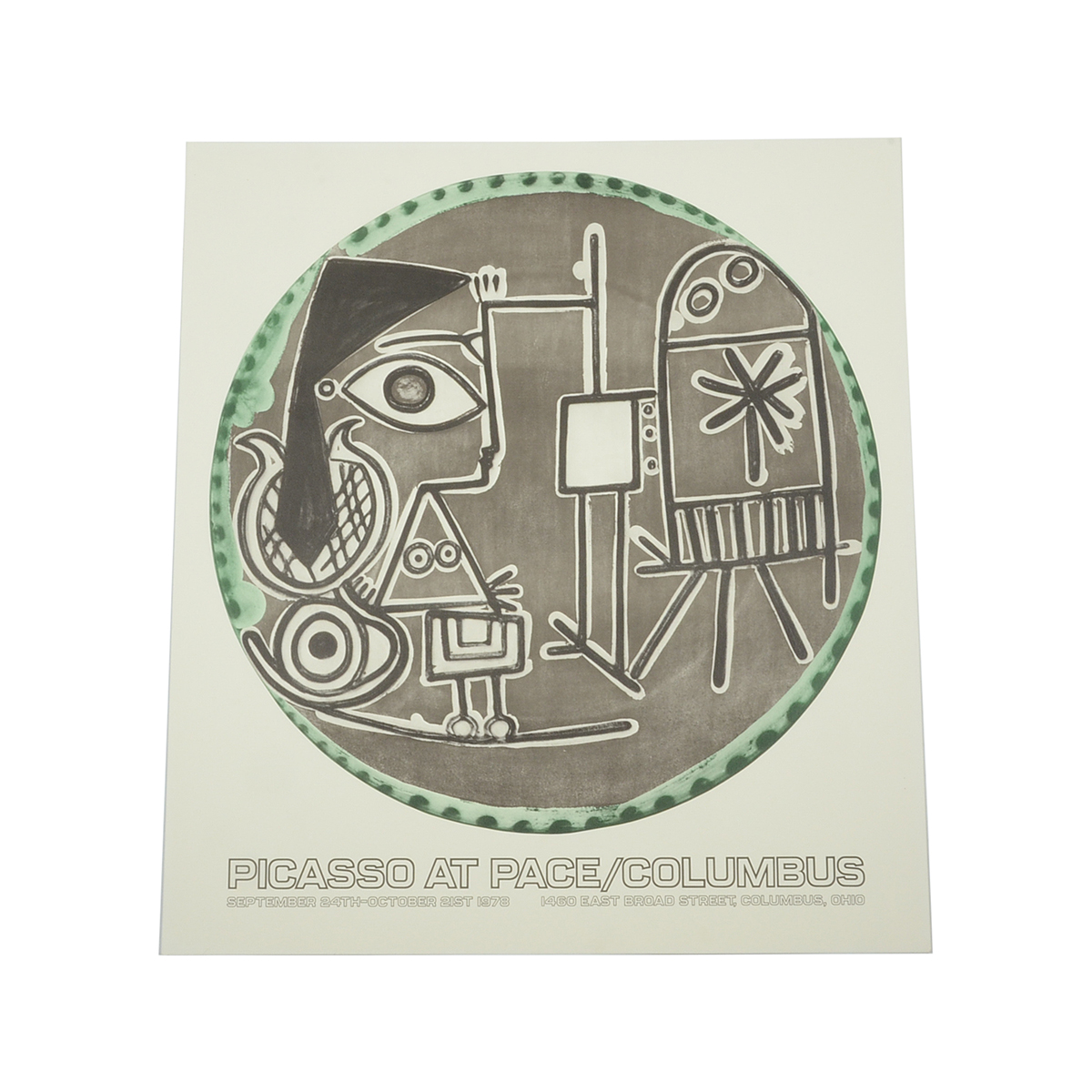 1978 Offset Lithograph Exhibition Poster for Pablo Picasso at Pace Gallery