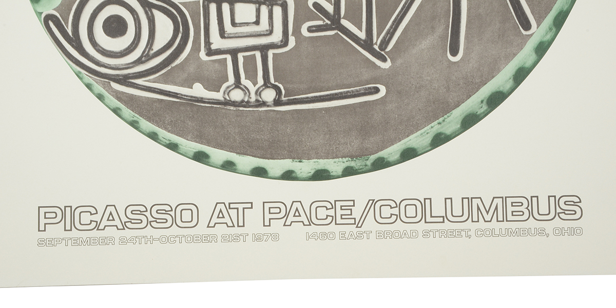 1978 Offset Lithograph Exhibition Poster for Pablo Picasso at Pace Gallery