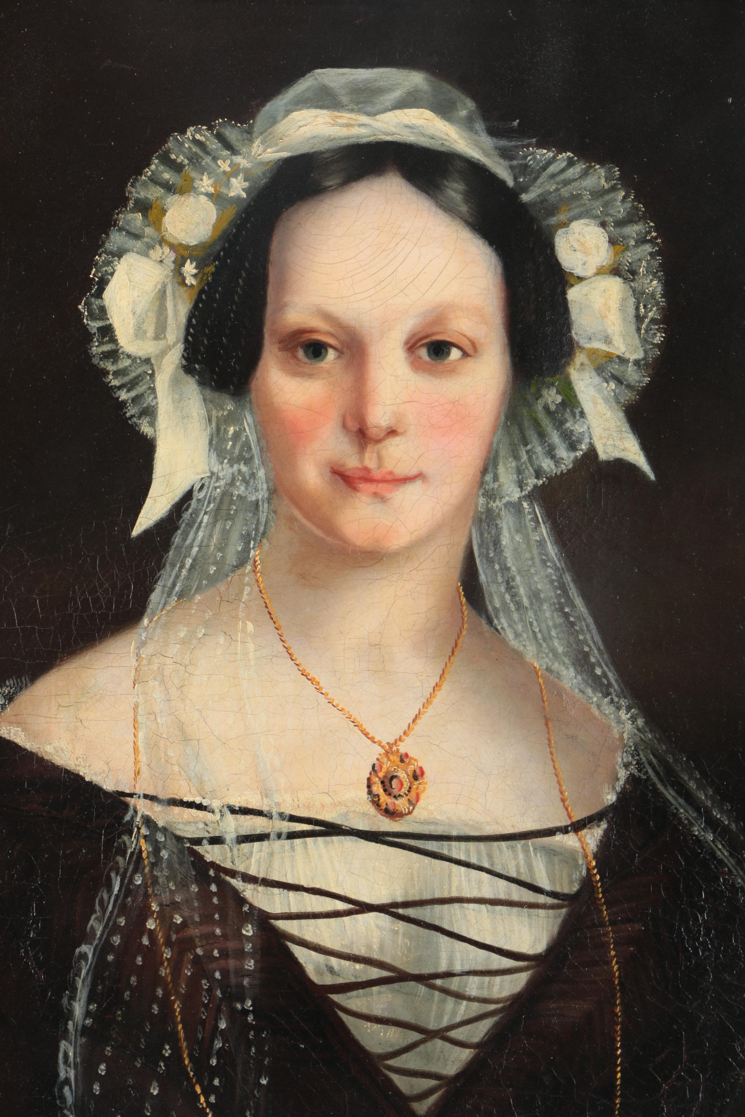 Oil Portrait Painting on Canvas of a Woman