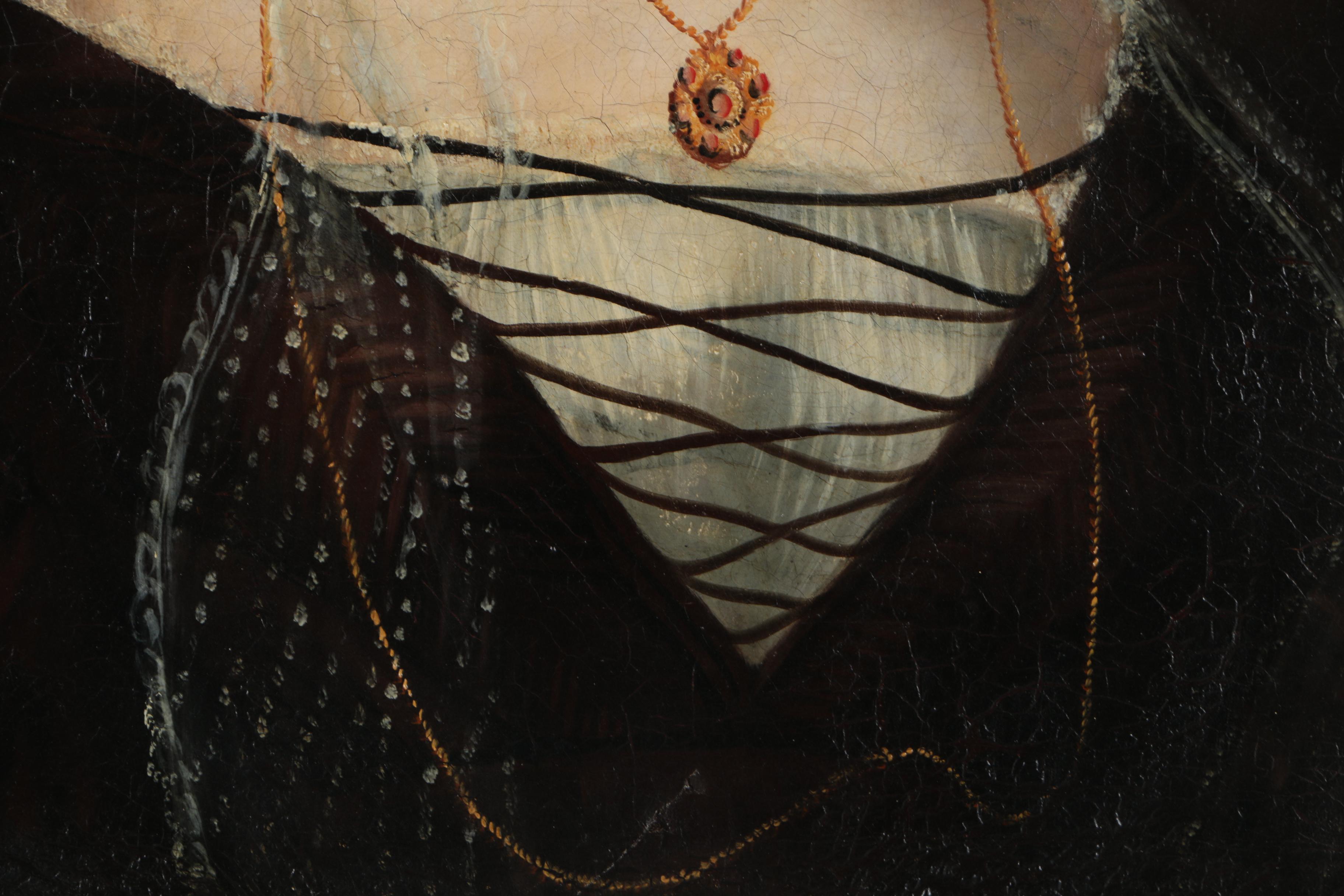 Oil Portrait Painting on Canvas of a Woman