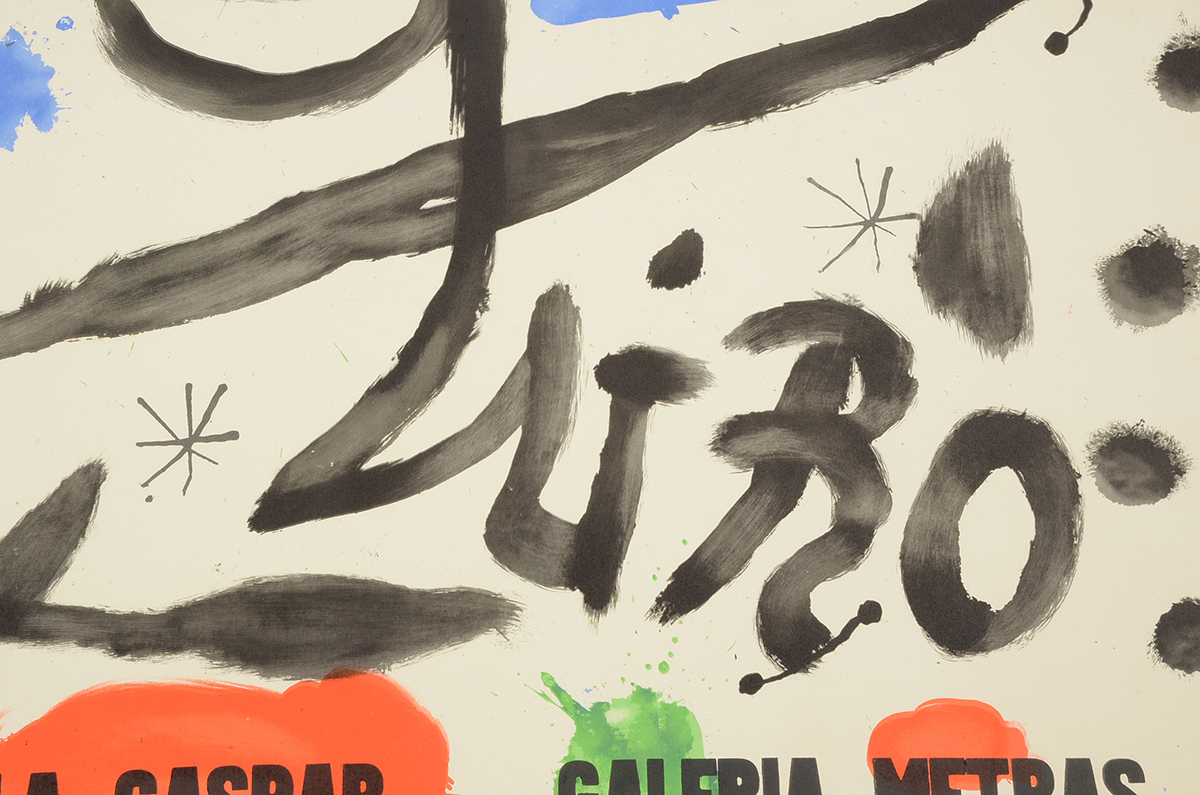 Joan Miró 1964 Hand-Pulled Lithographic Exhibition Poster