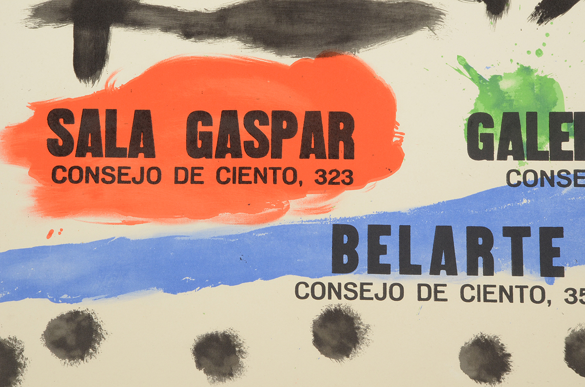 Joan Miró 1964 Hand-Pulled Lithographic Exhibition Poster