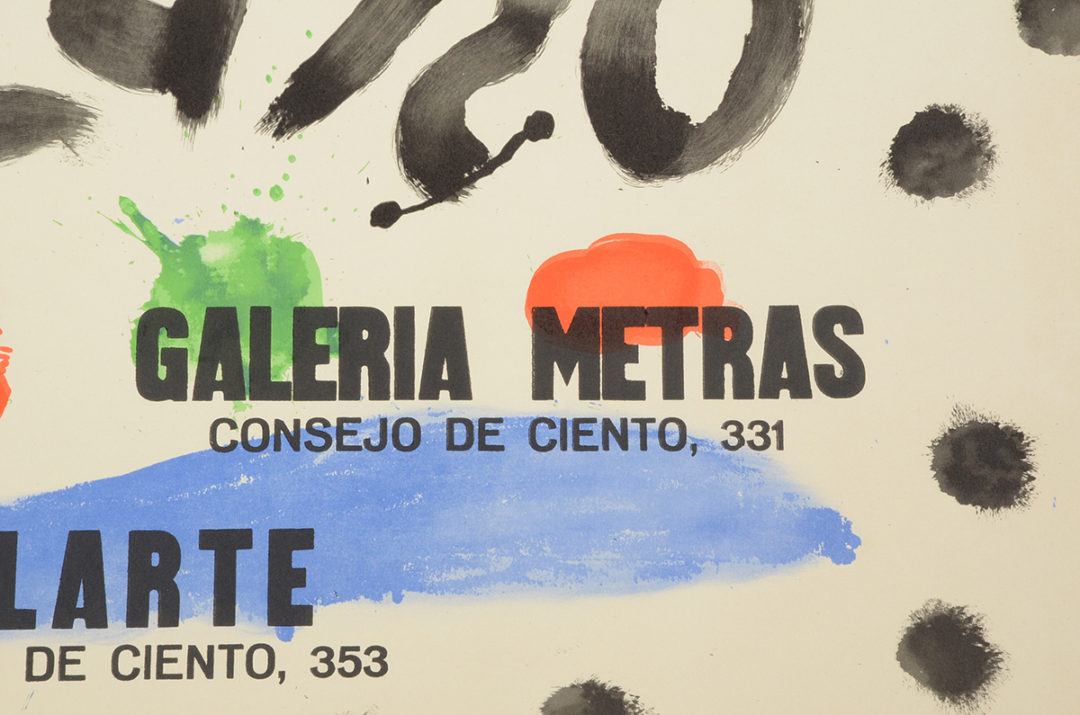 Joan Miró 1964 Hand-Pulled Lithographic Exhibition Poster