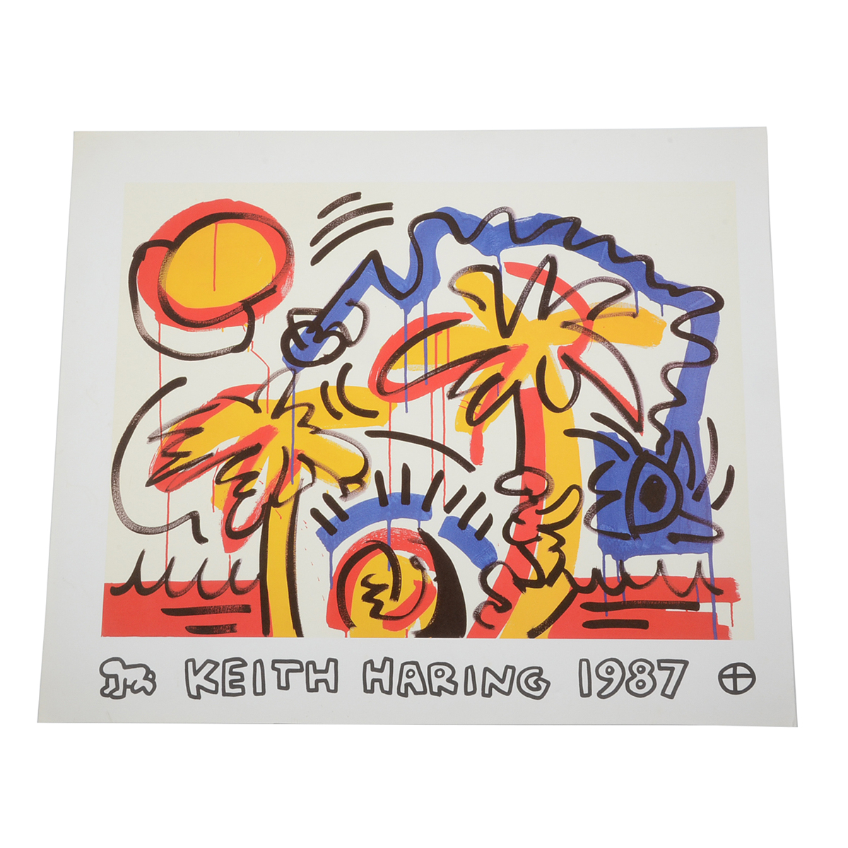 1987 Offset Lithograph Poster after Keith Haring