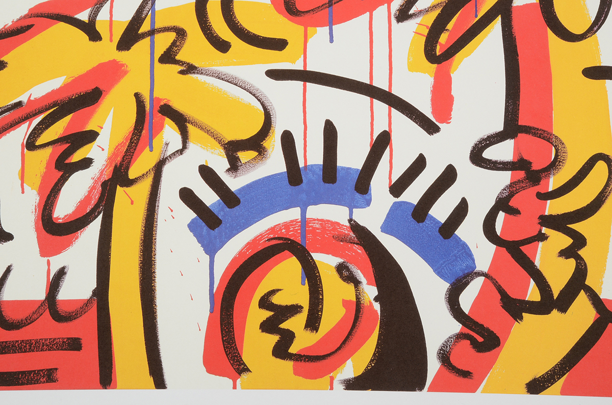 1987 Offset Lithograph Poster after Keith Haring