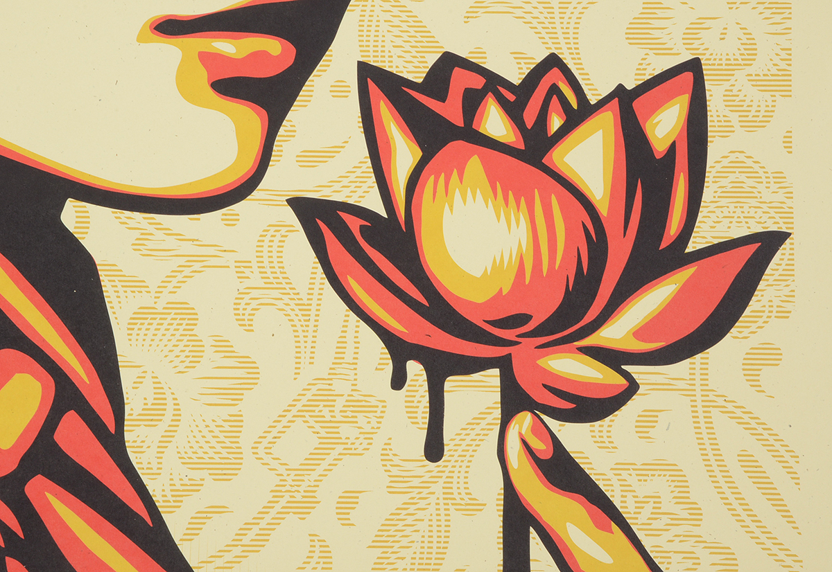 Shepard Fairey Signed 2017 Lithograph "Natural Springs"