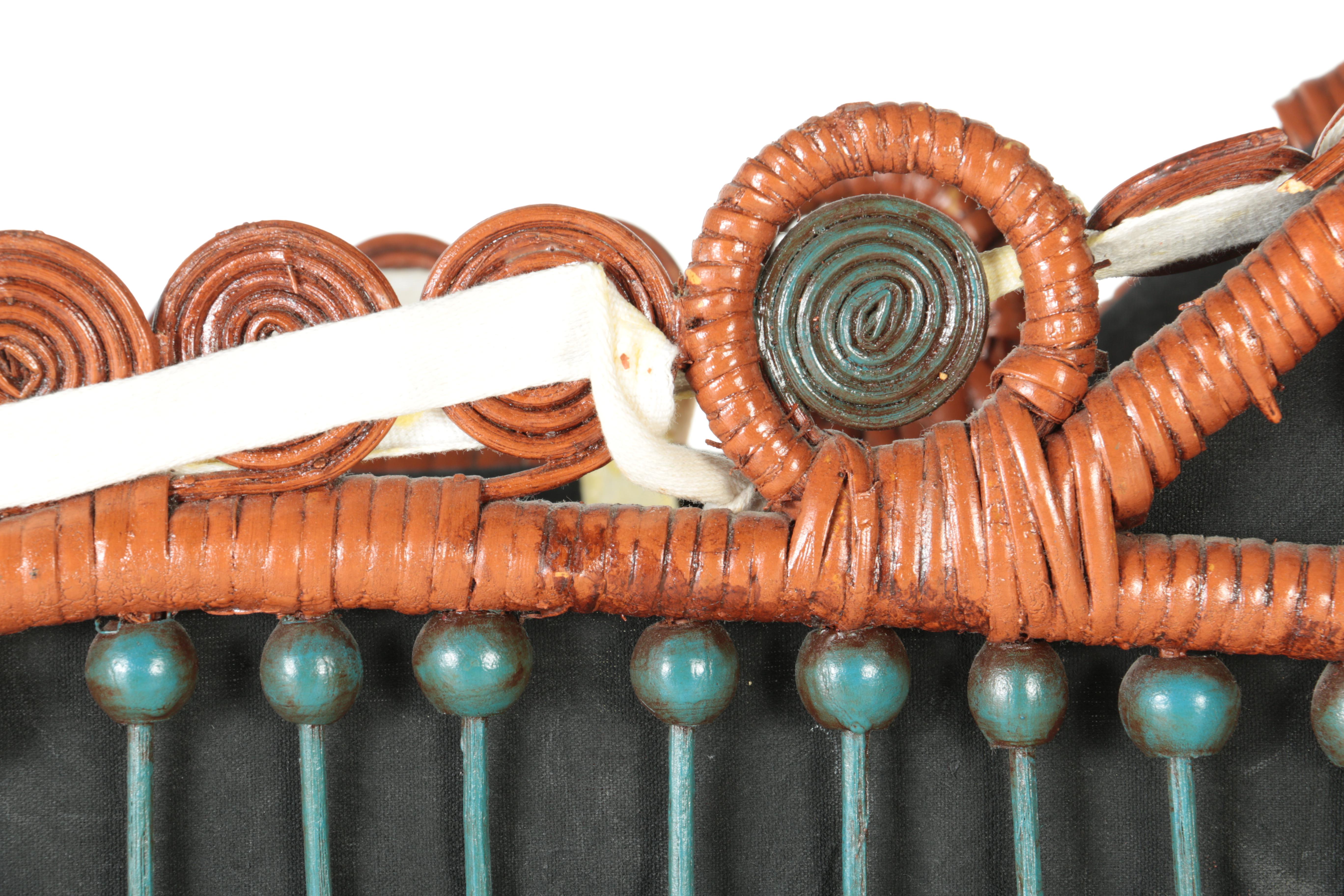 Wicker Baby Carriage