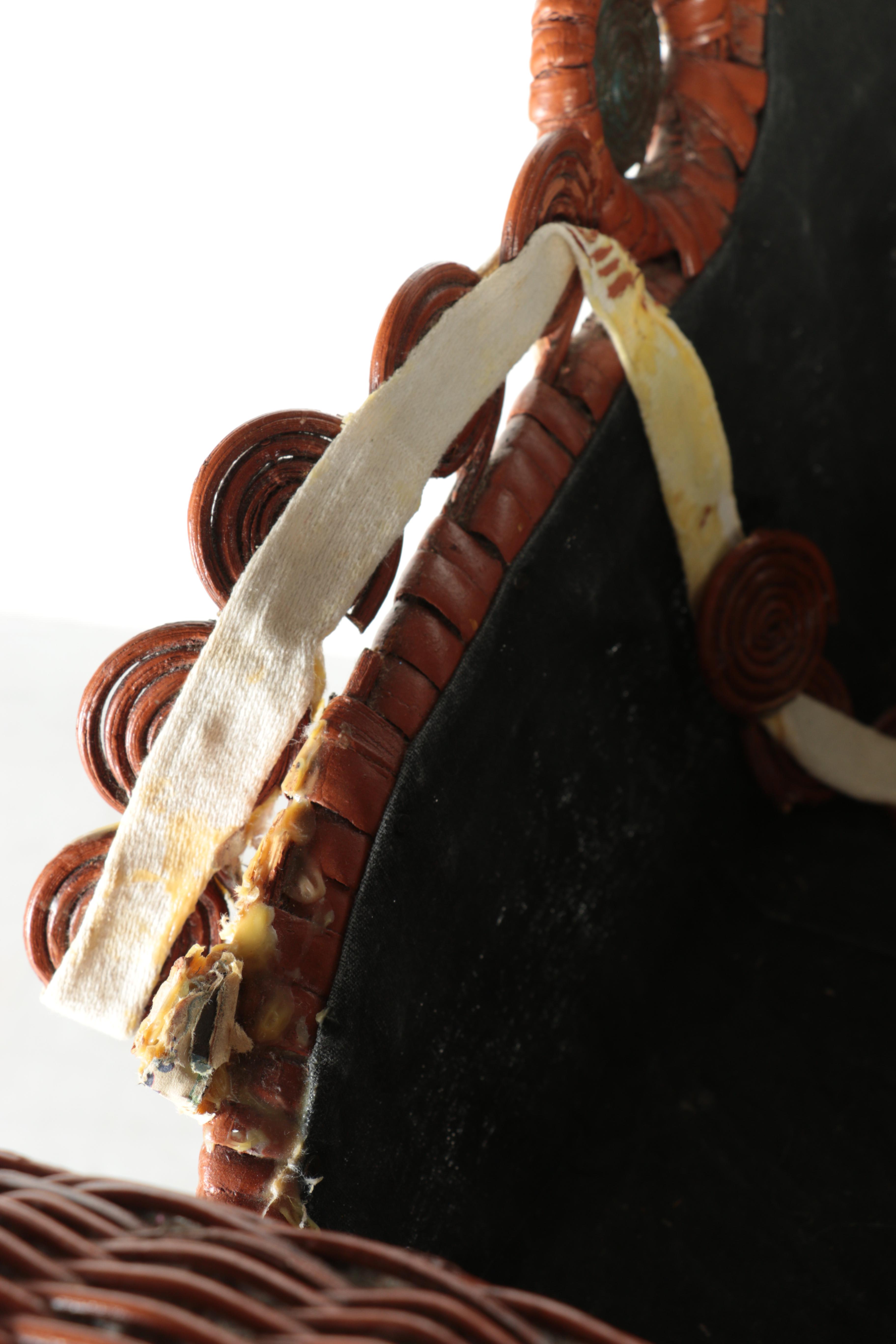 Wicker Baby Carriage