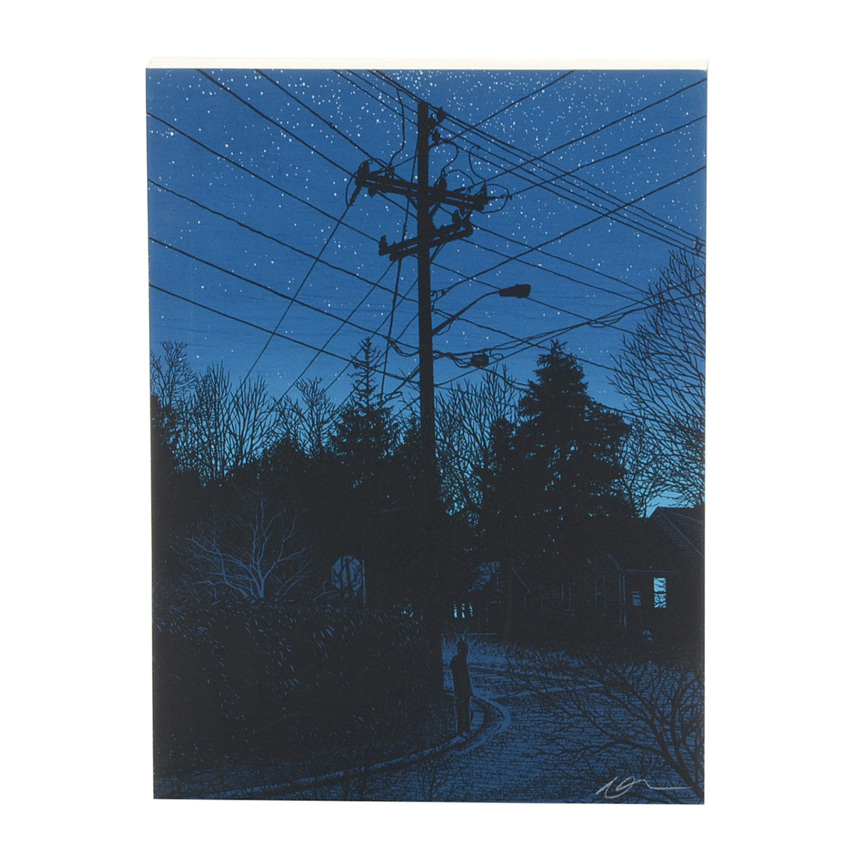 Dan McCarthy Signed 2017 Limited Edition Serigraph on Wood Panel "Breadcrumb trail #002 - Latitude: 41º37’31” Longitude: 70º23’12"