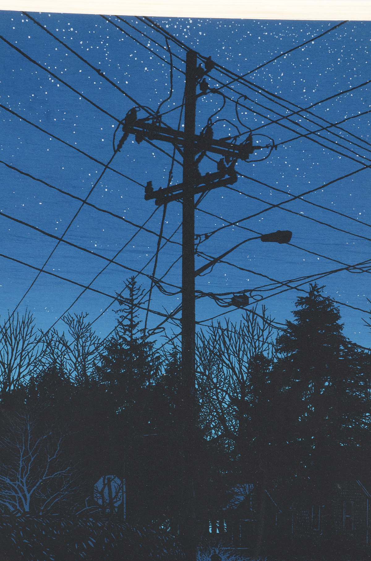 Dan McCarthy Signed 2017 Limited Edition Serigraph on Wood Panel "Breadcrumb trail #002 - Latitude: 41º37’31” Longitude: 70º23’12"