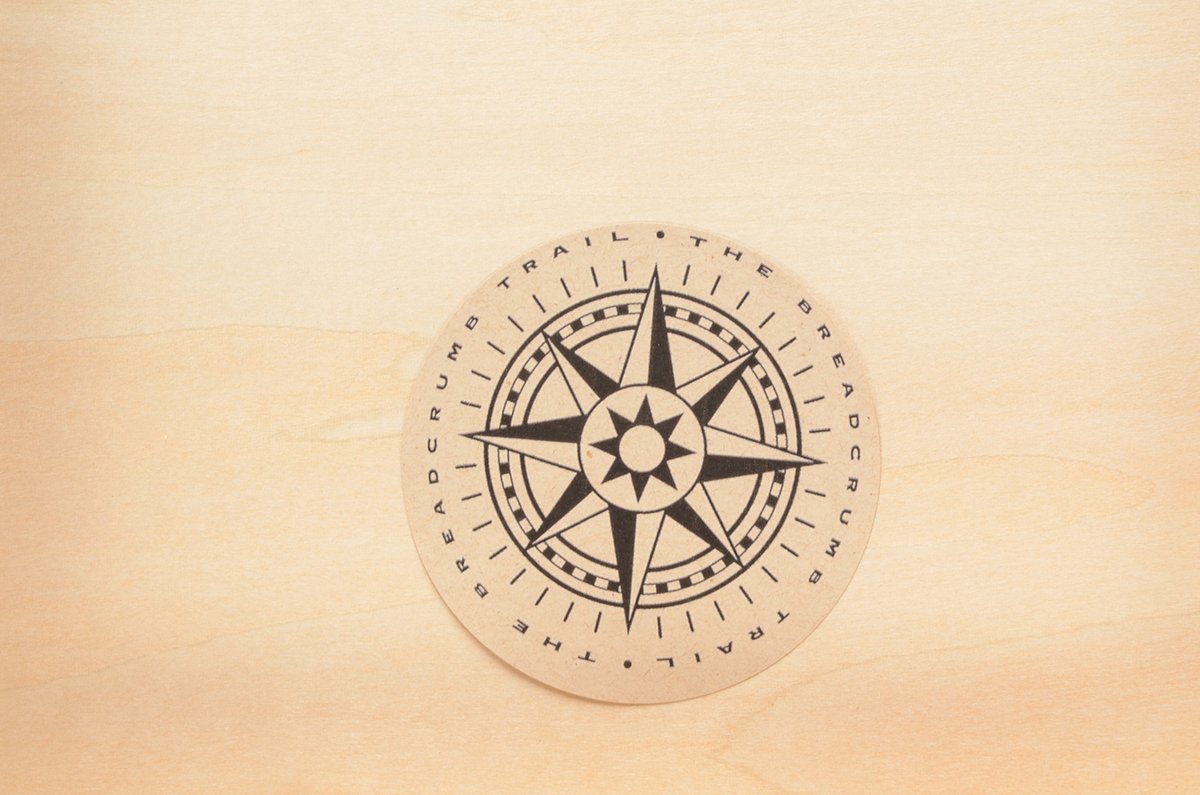 Dan McCarthy Signed 2017 Limited Edition Serigraph on Wood Panel "Breadcrumb trail #002 - Latitude: 41º37’31” Longitude: 70º23’12"