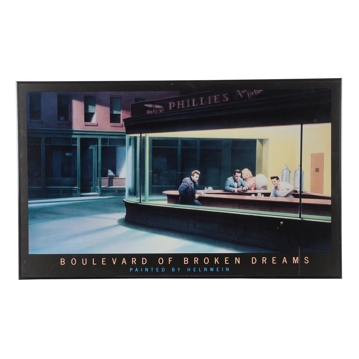 Offset Lithograph Poster after Gottfried Helnwein Painting "Boulevard of Broken Dreams"
