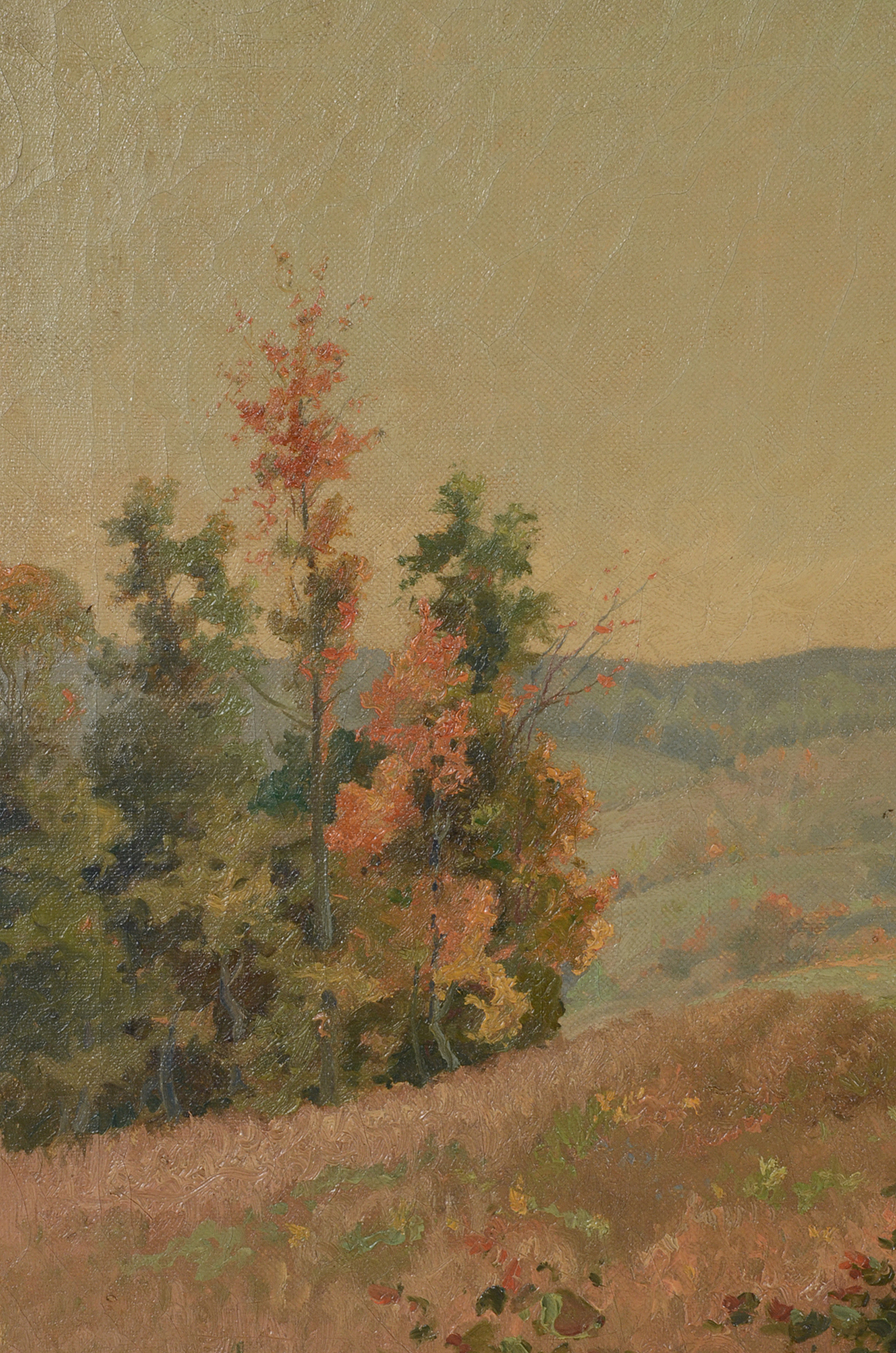 F. J. Girardin Original Oil on Canvas "Hills of Metamora Indiana"