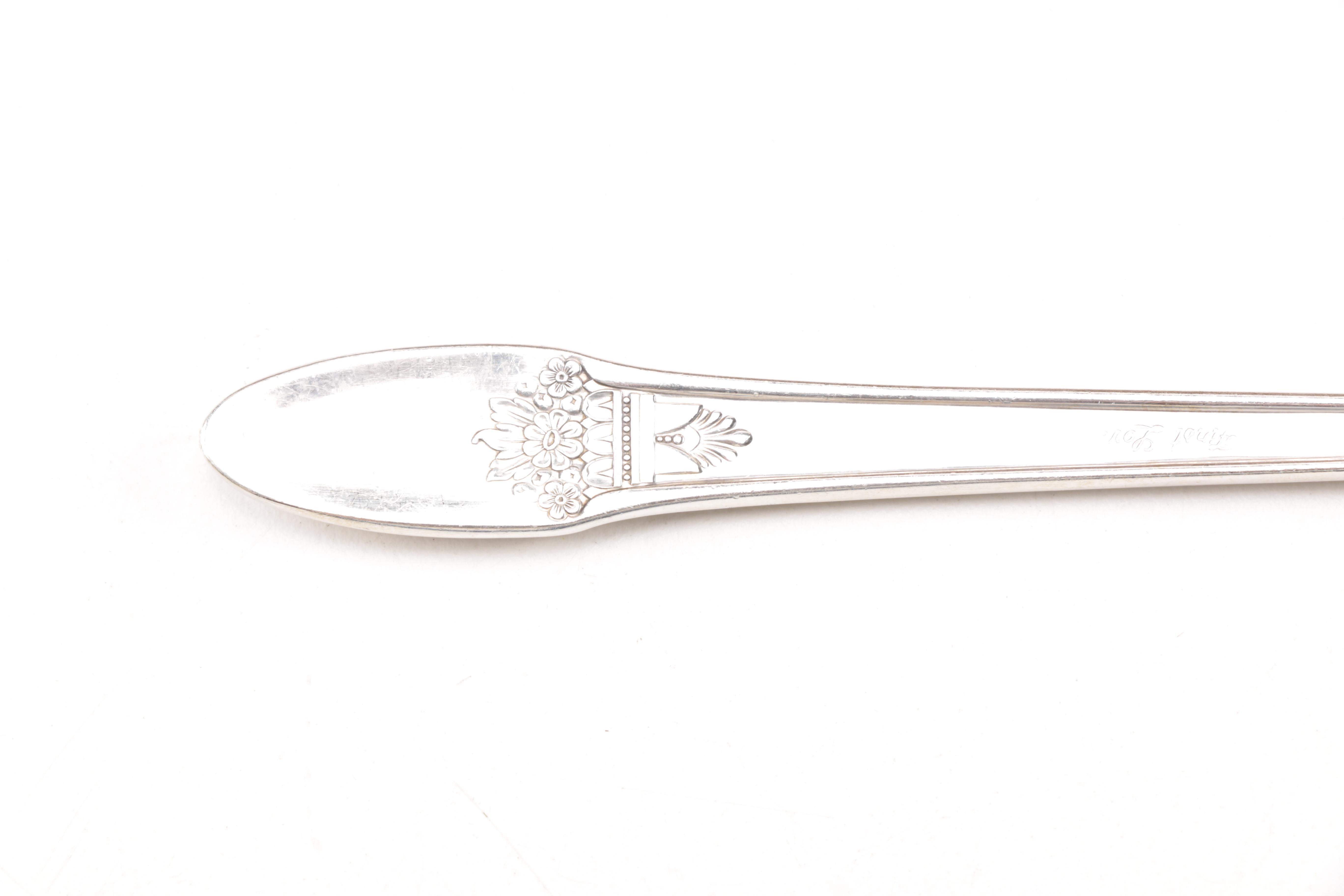 1847 Rogers Bros "First Love" Plated Silver Flatware Set