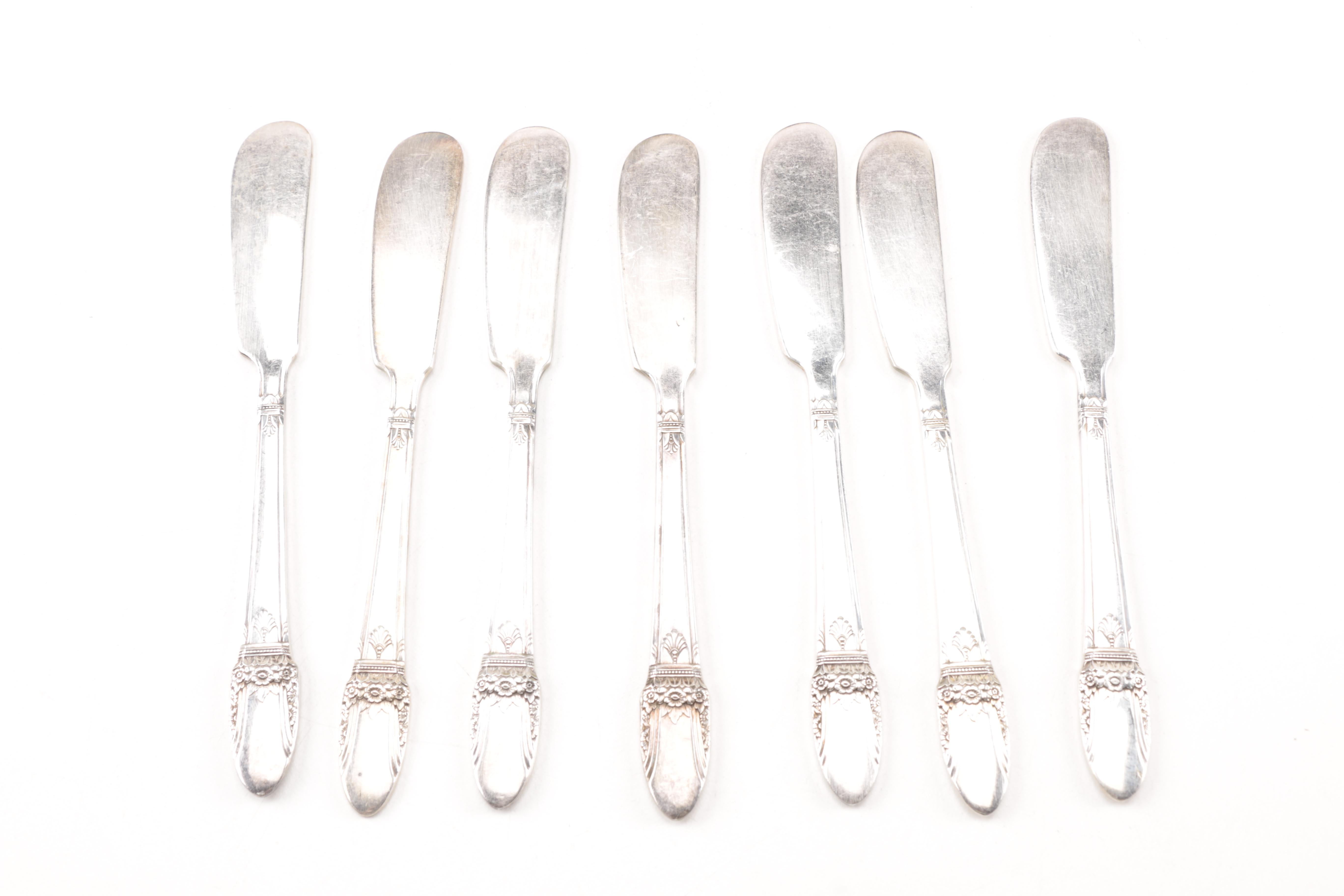 1847 Rogers Bros "First Love" Plated Silver Flatware Set
