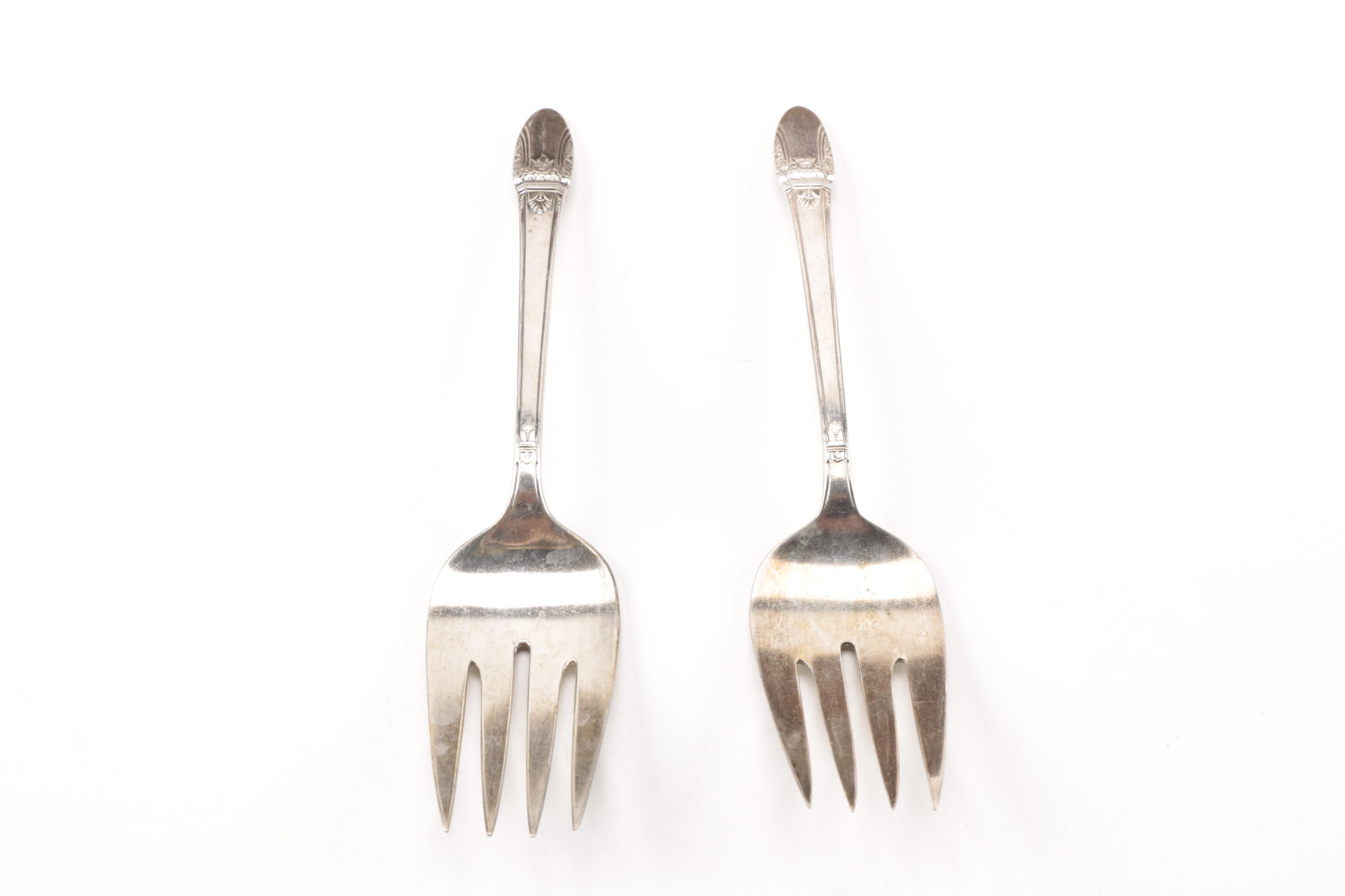 1847 Rogers Bros "First Love" Plated Silver Flatware Set