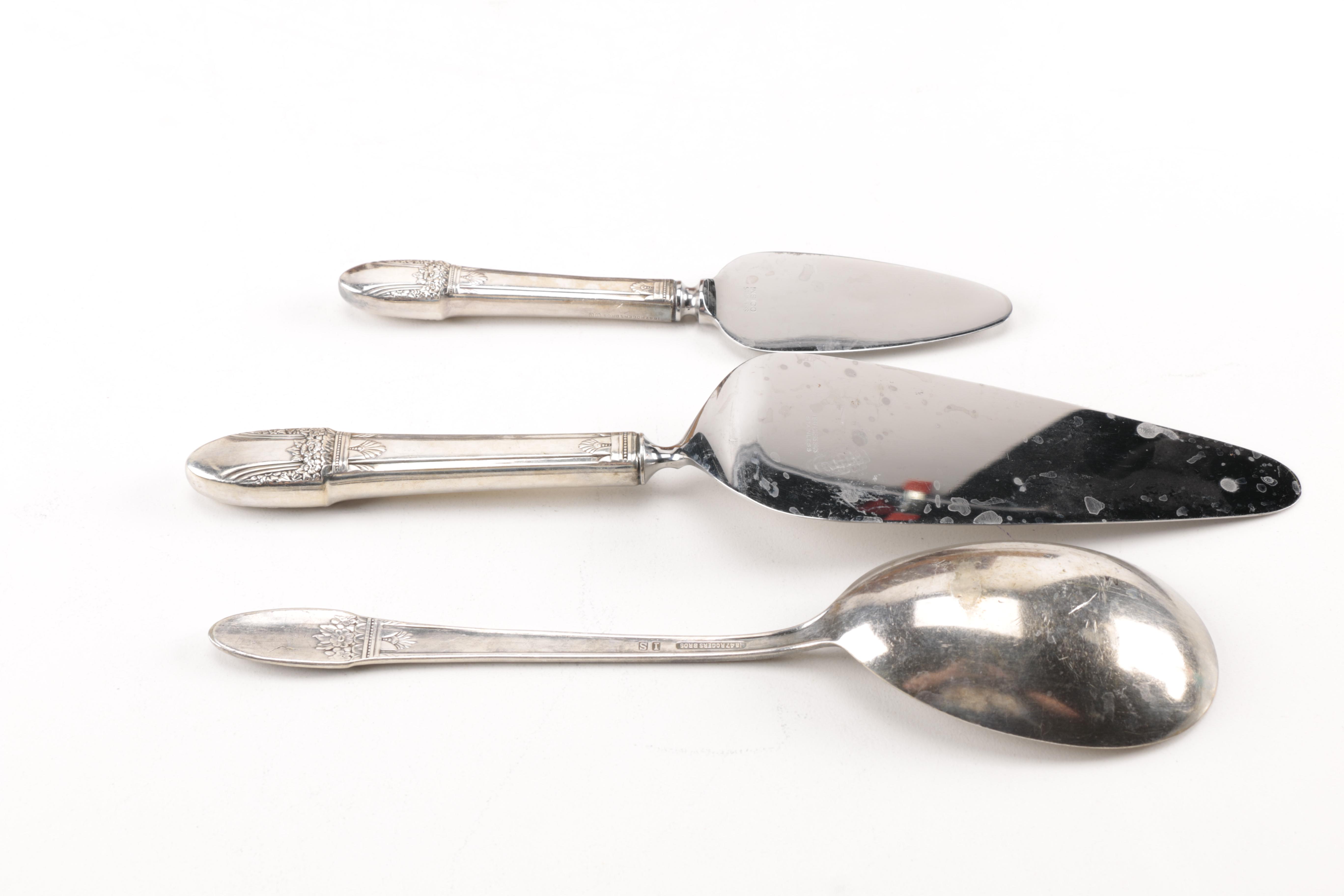 1847 Rogers Bros "First Love" Plated Silver Flatware Set