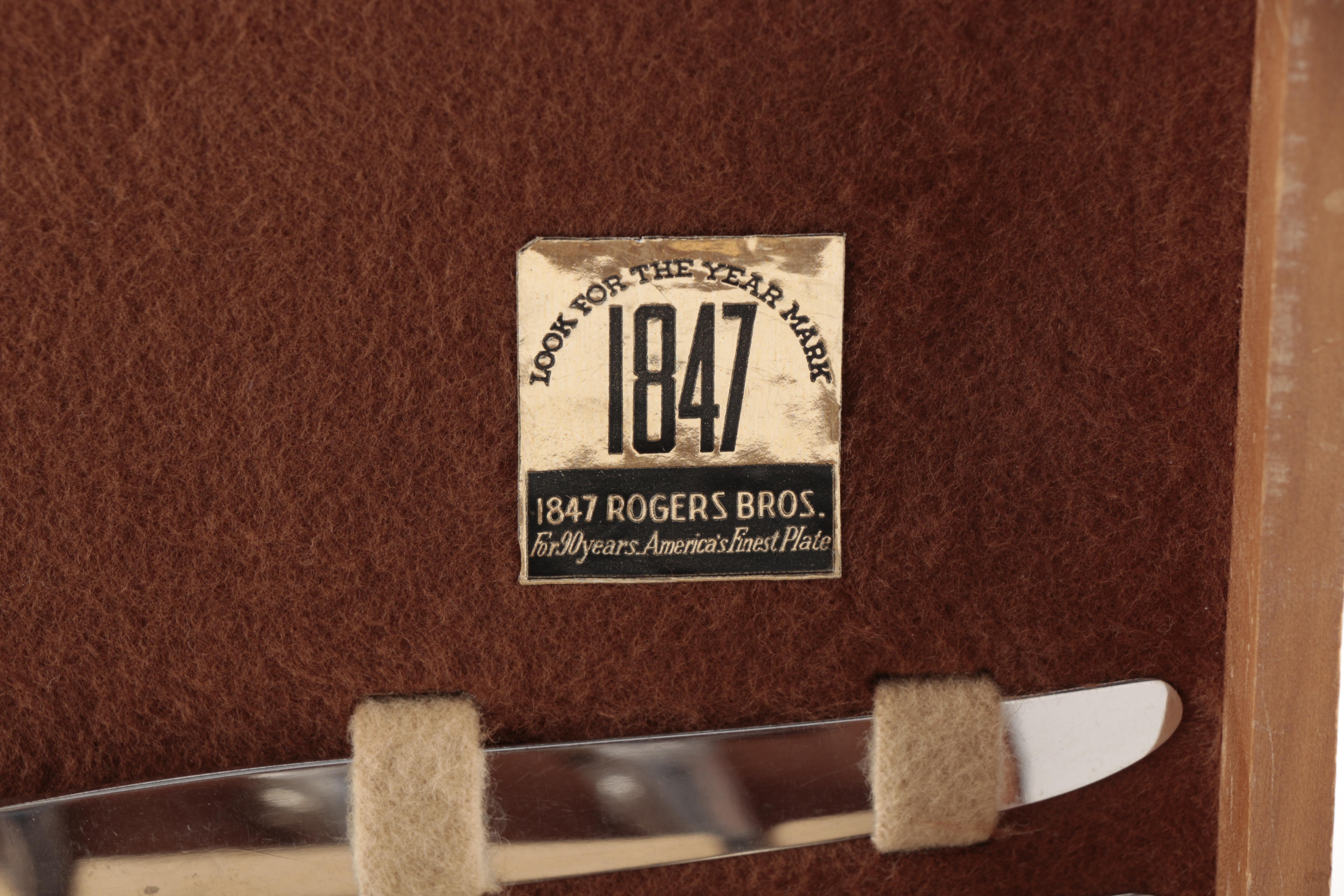 1847 Rogers Bros "First Love" Plated Silver Flatware Set