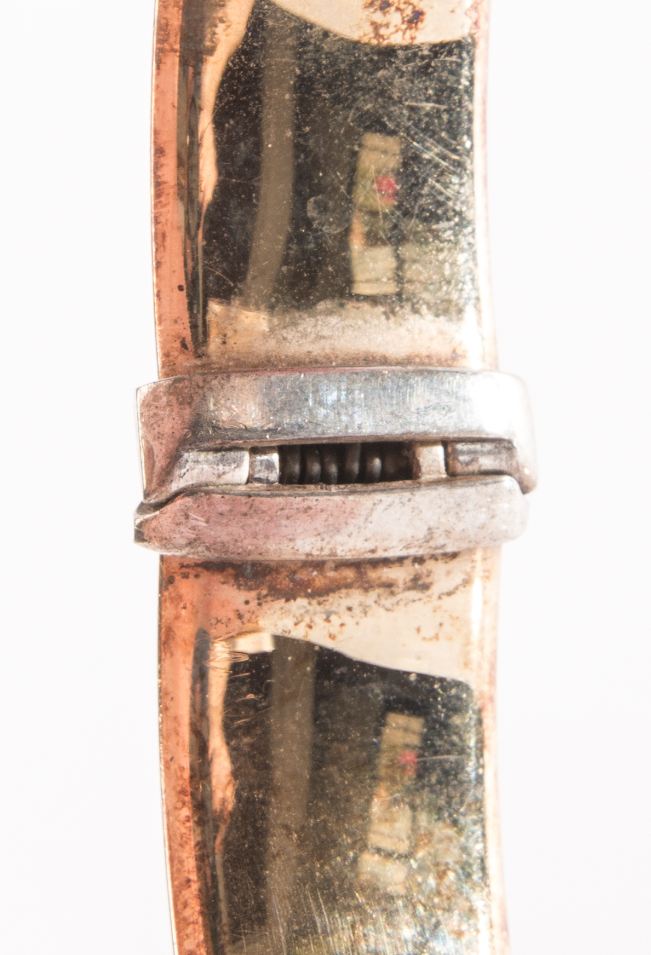 Vintage Gold Over Sterling Silver Vermeil Bangle Bracelet