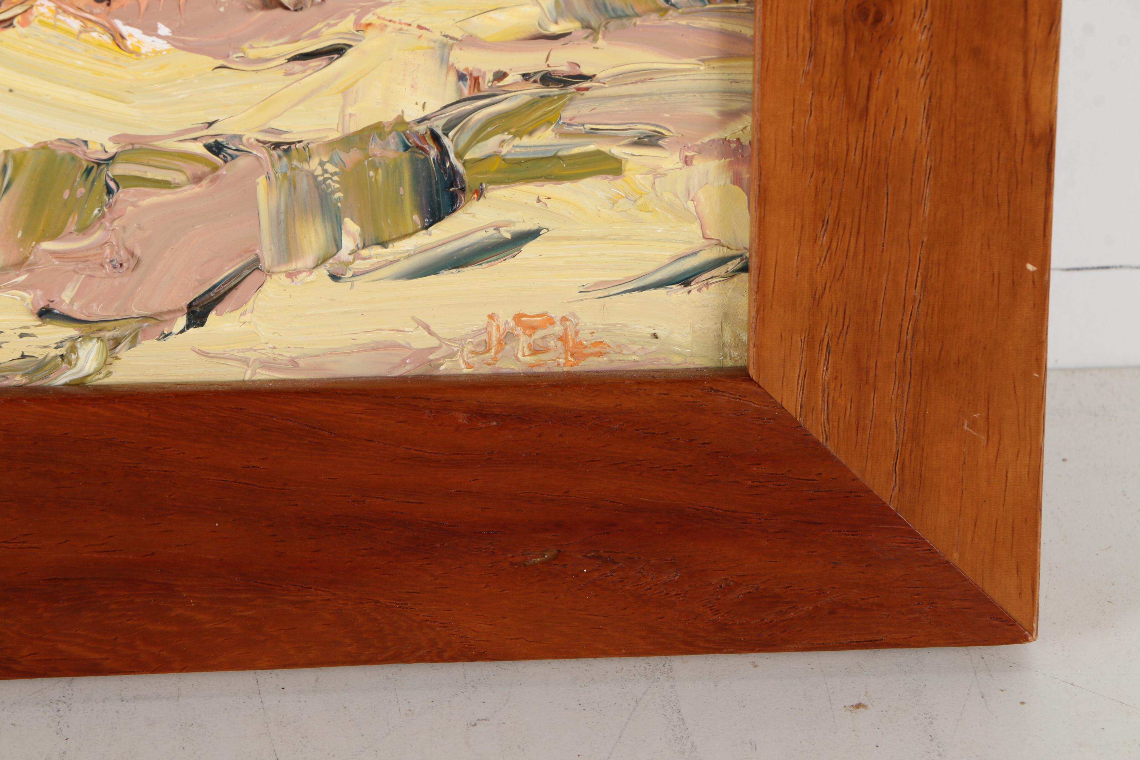 Jivan Lee Oil Painting on Wood "Georgia's Hills"