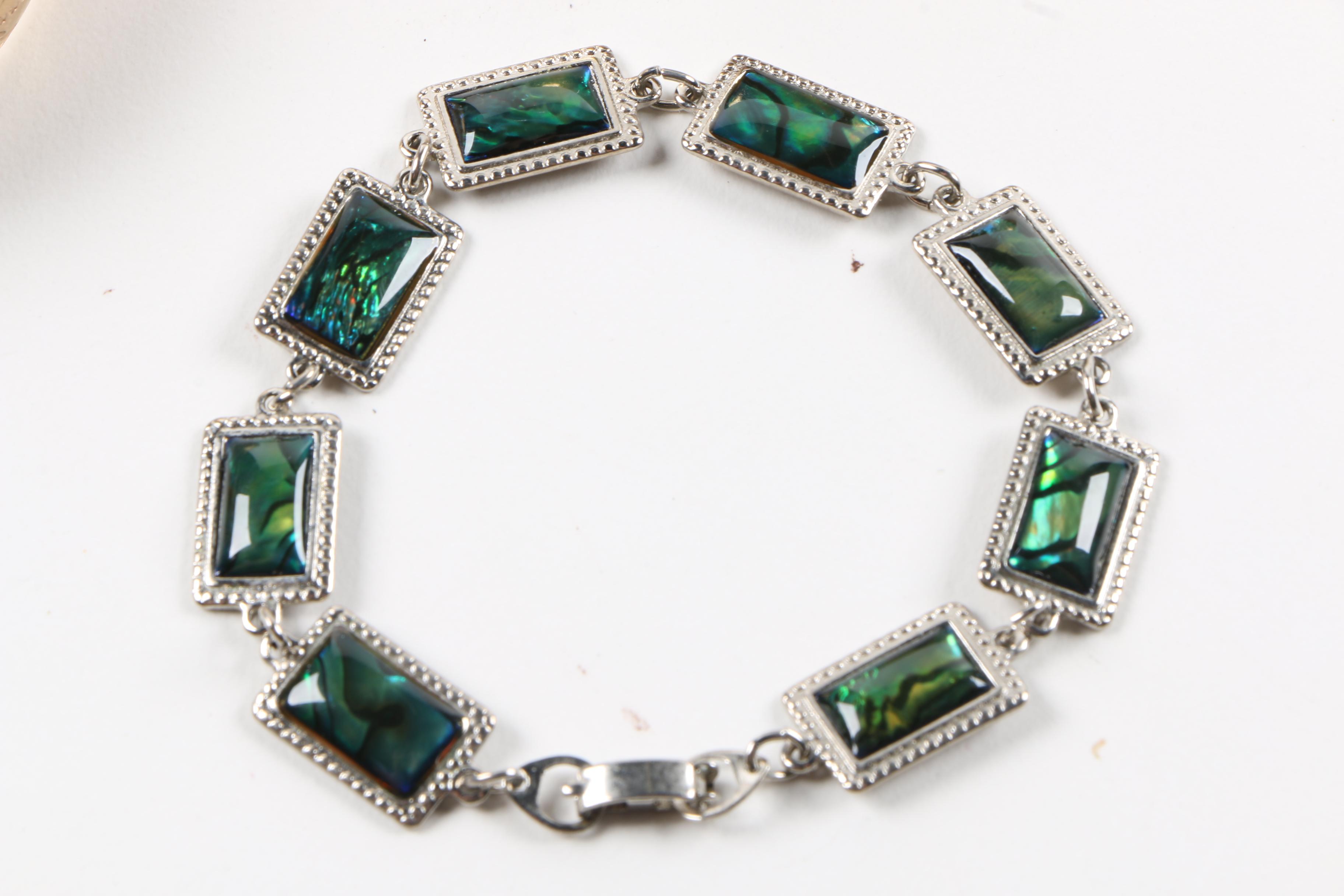 Collection of Silver and Gold Tone Bracelets