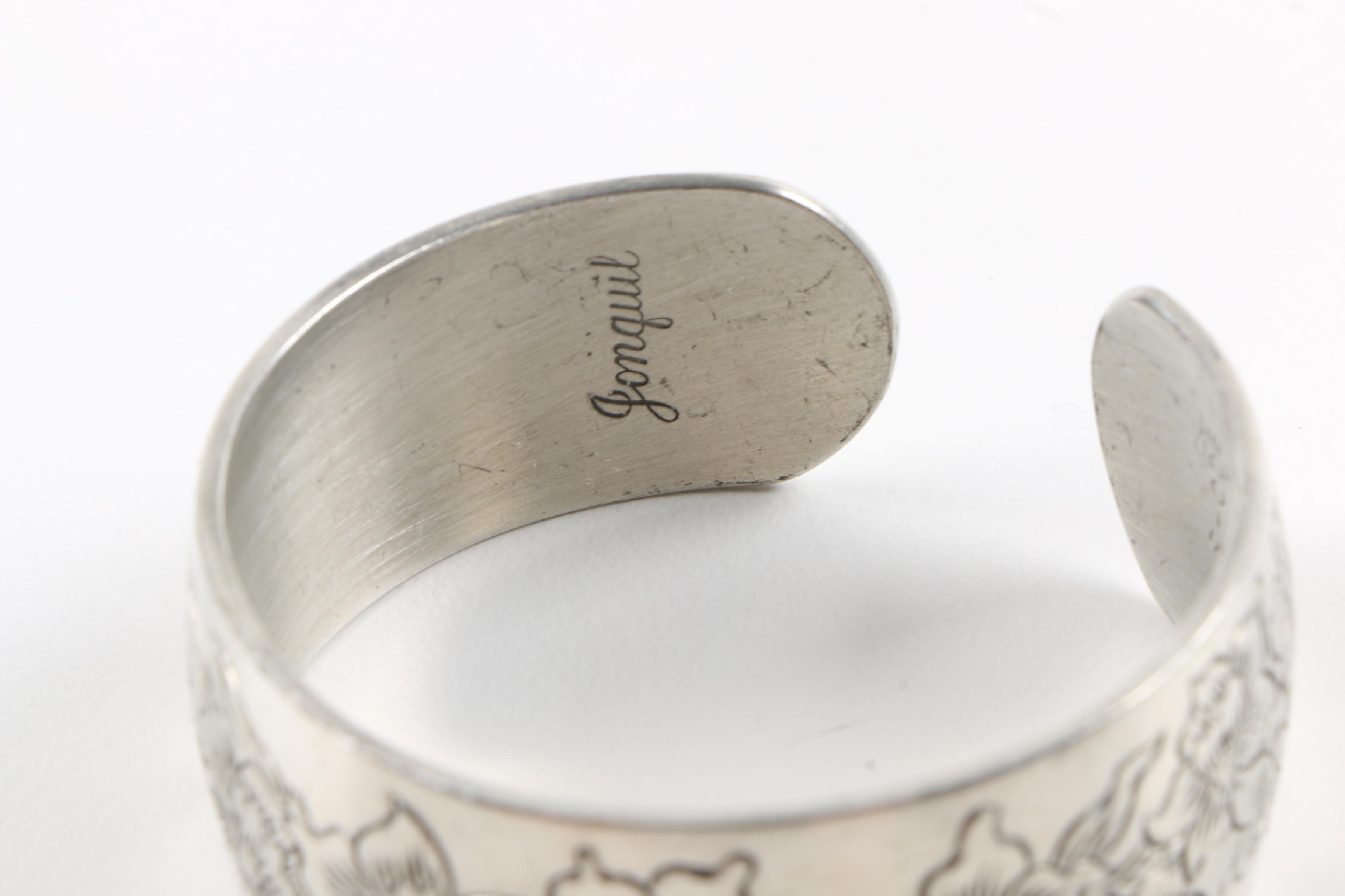 Collection of Silver and Gold Tone Bracelets