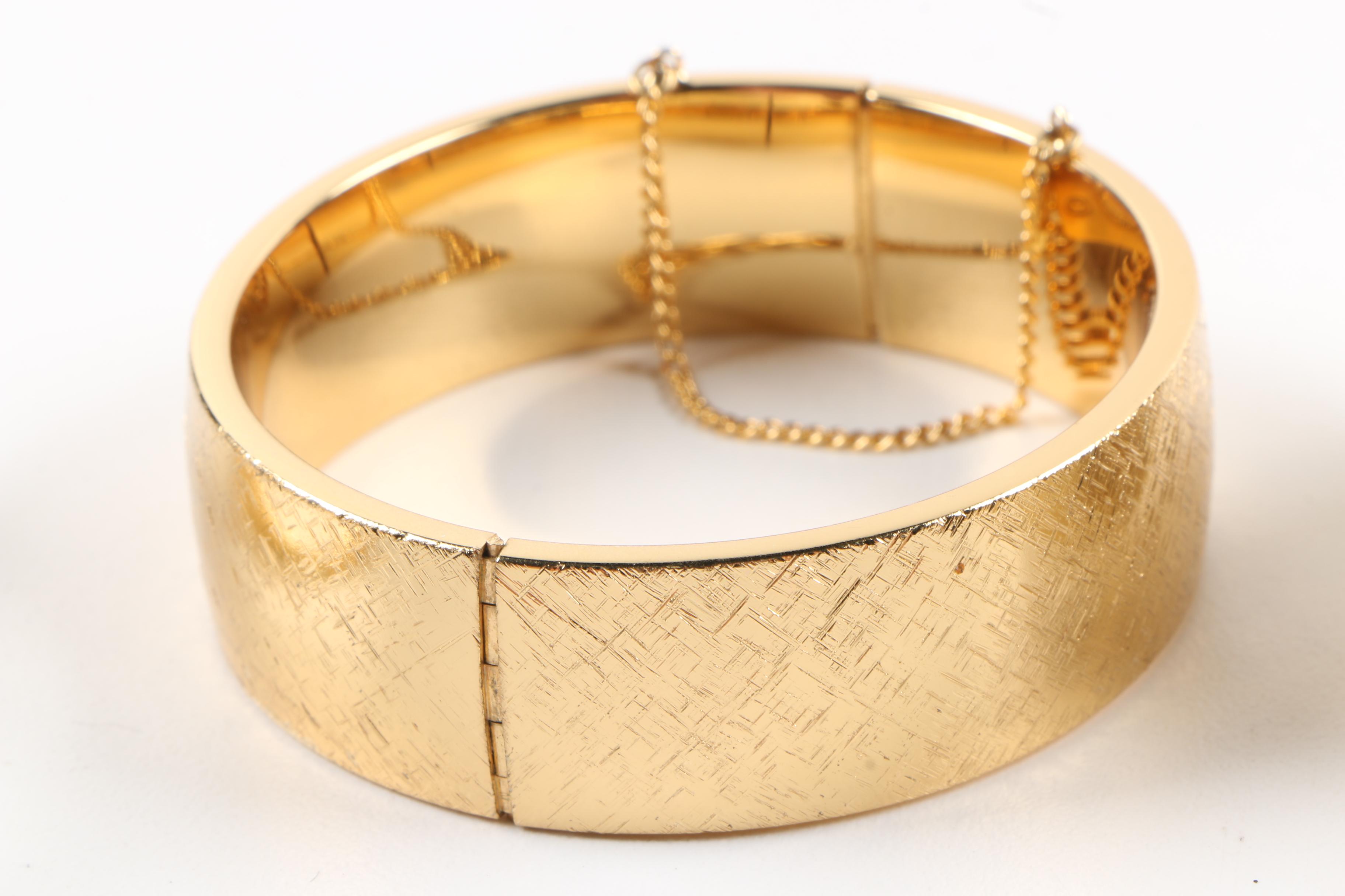 Collection of Silver and Gold Tone Bracelets