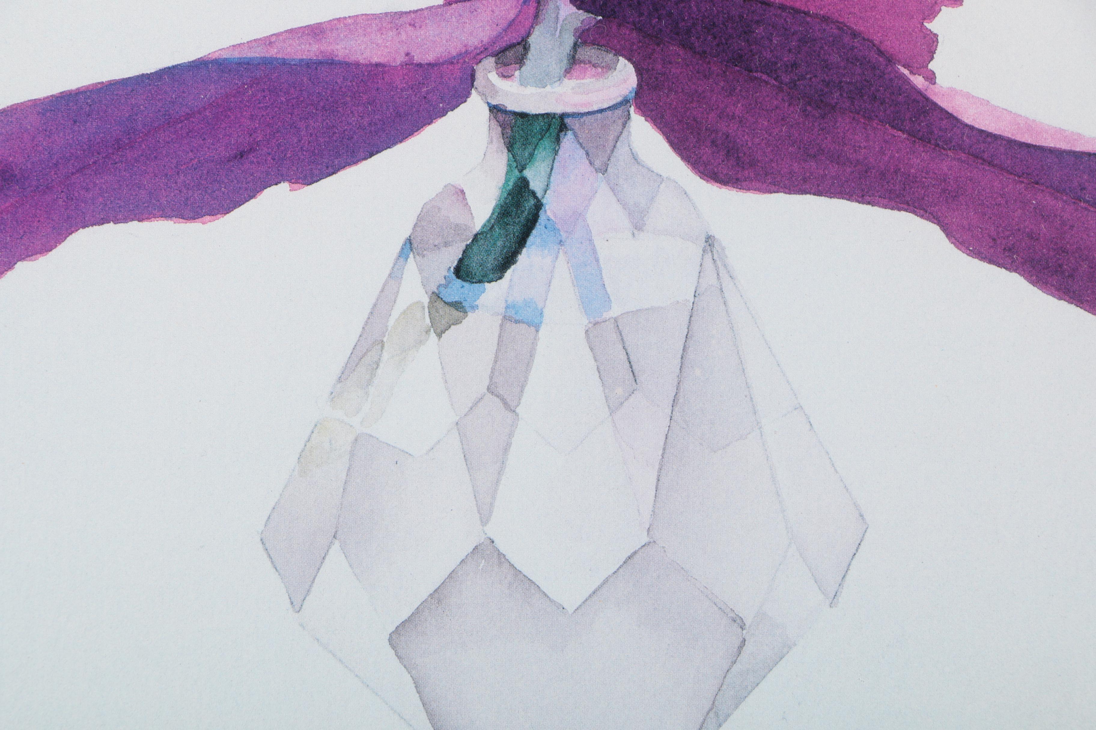 John Thomas Offset Lithographs on Paper of Flowers