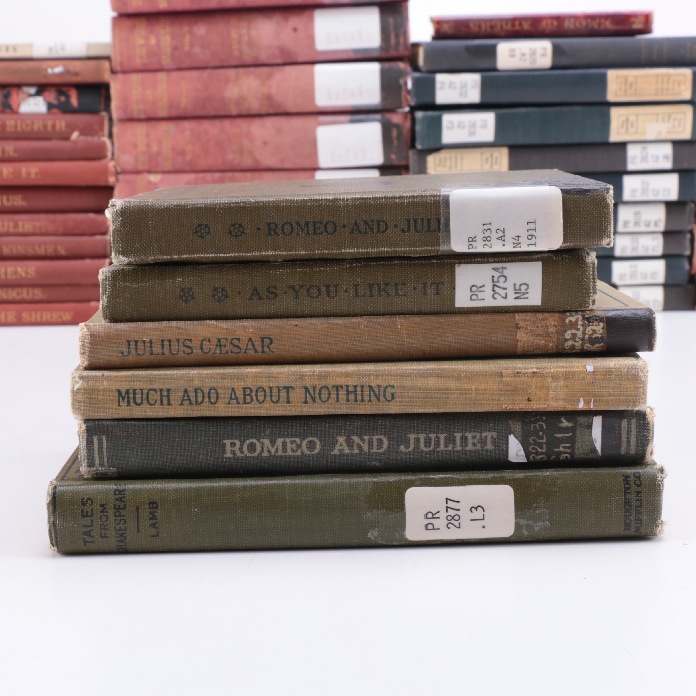 Assortment Vintage of Shakespeare Library Books
