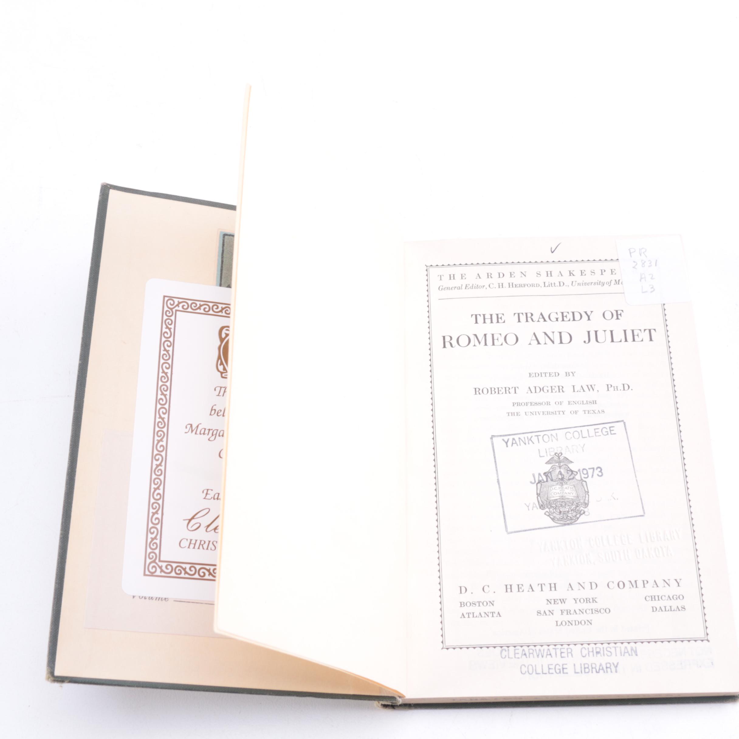 Assortment Vintage of Shakespeare Library Books