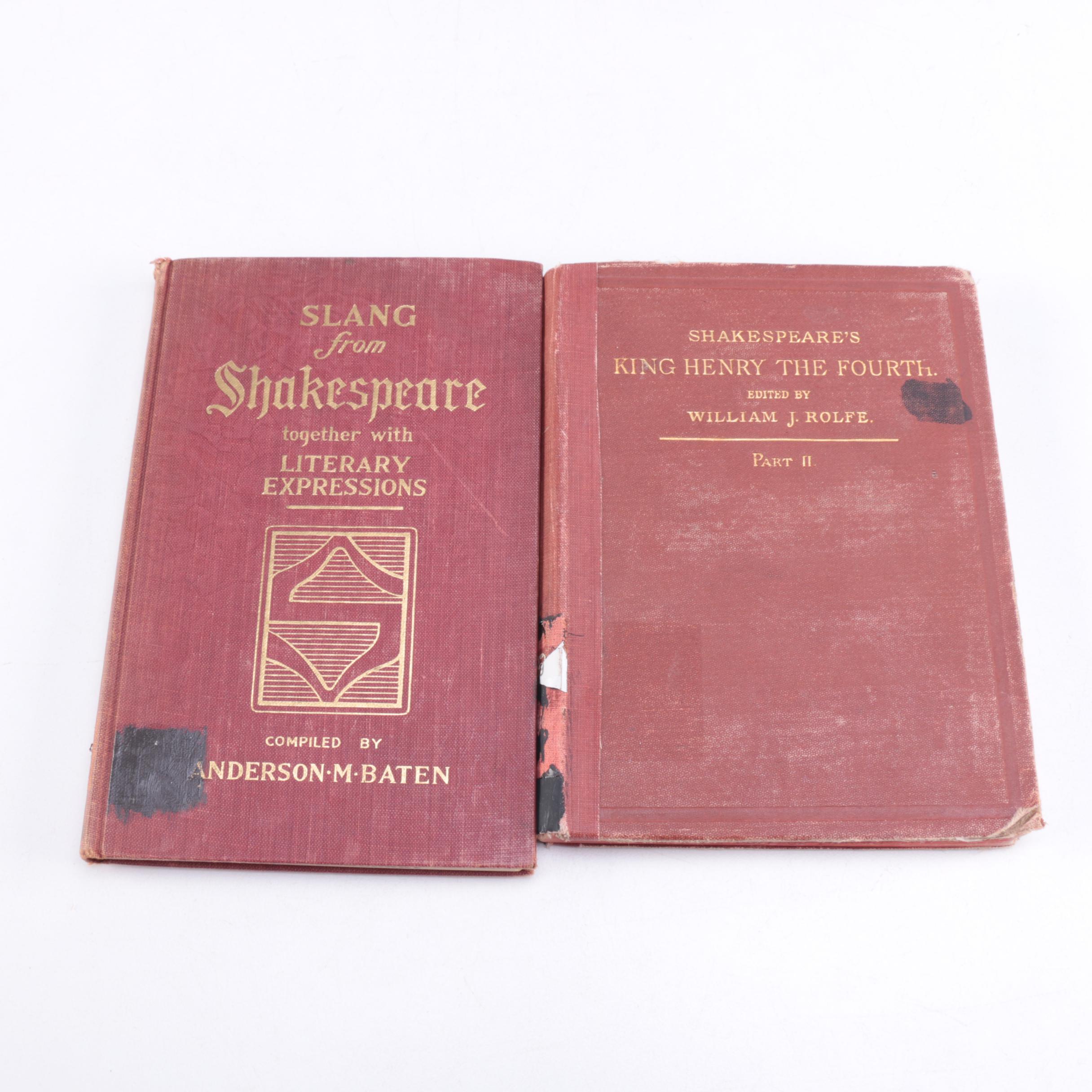 Assortment Vintage of Shakespeare Library Books