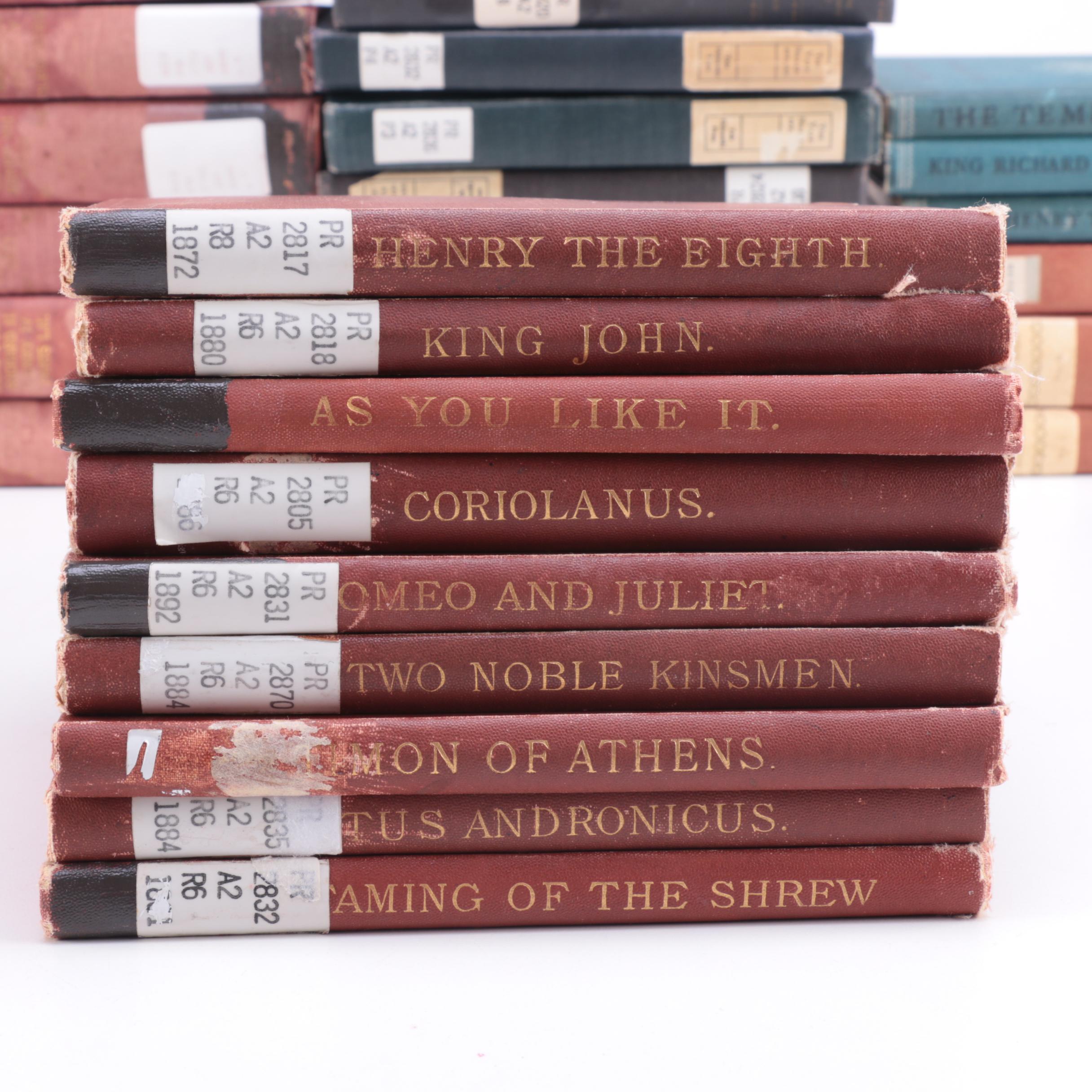 Assortment Vintage of Shakespeare Library Books