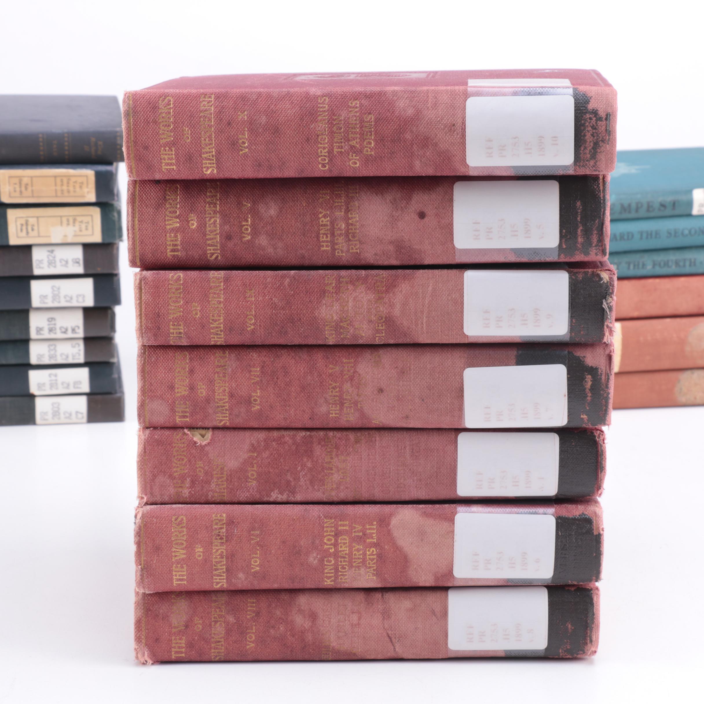 Assortment Vintage of Shakespeare Library Books