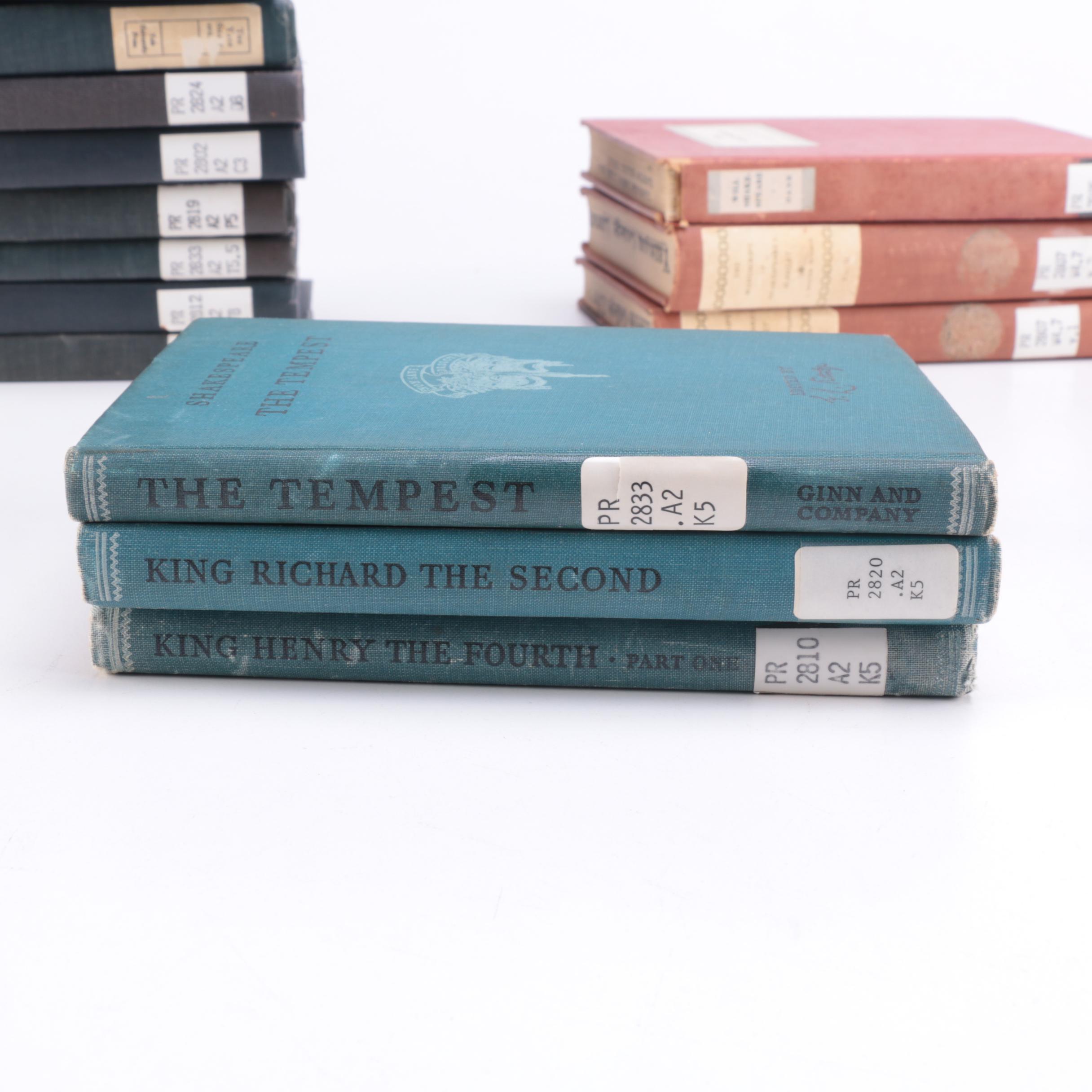 Assortment Vintage of Shakespeare Library Books