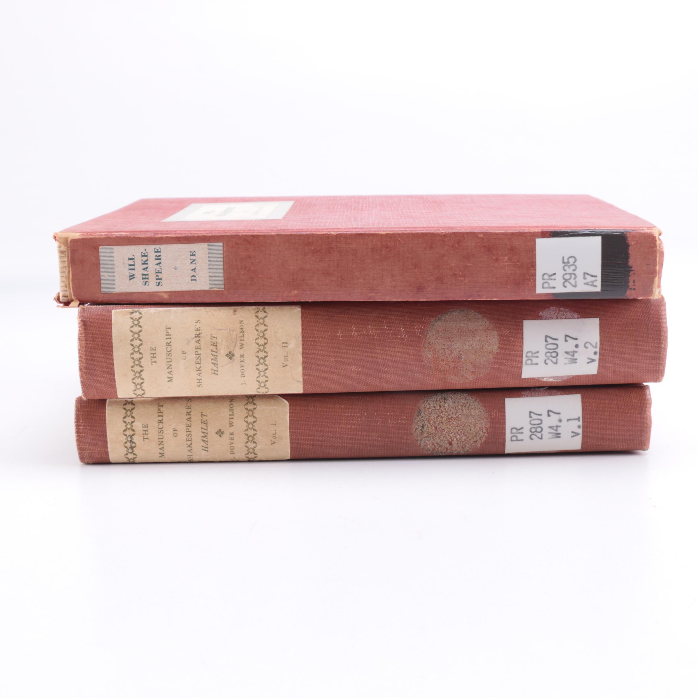 Assortment Vintage of Shakespeare Library Books